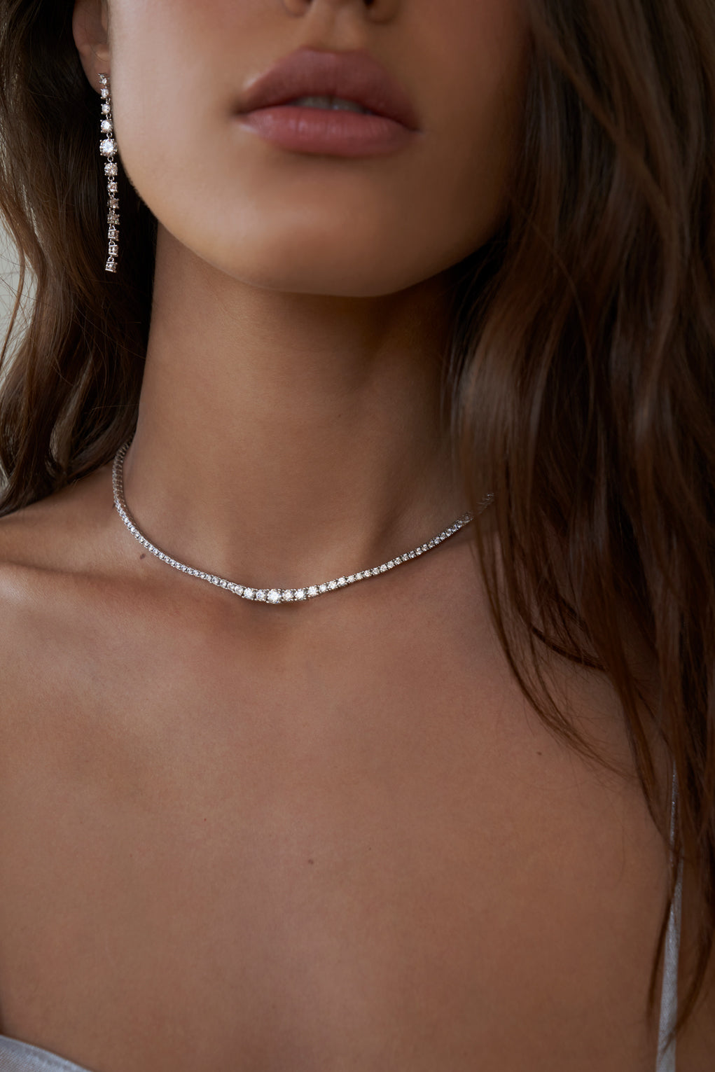 Gradient Amina Tennis Necklace