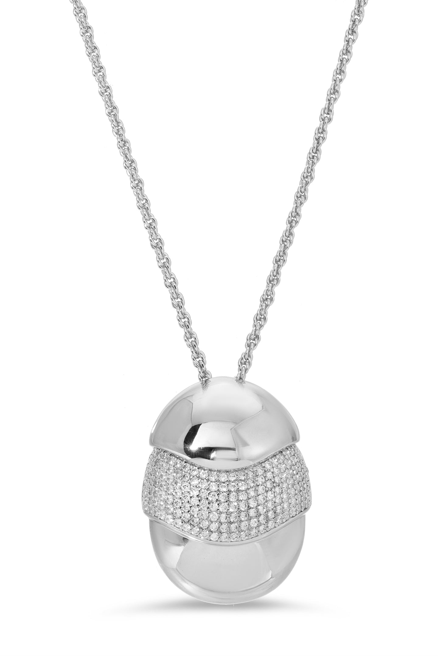 Pave Armadillo Pendant Necklace