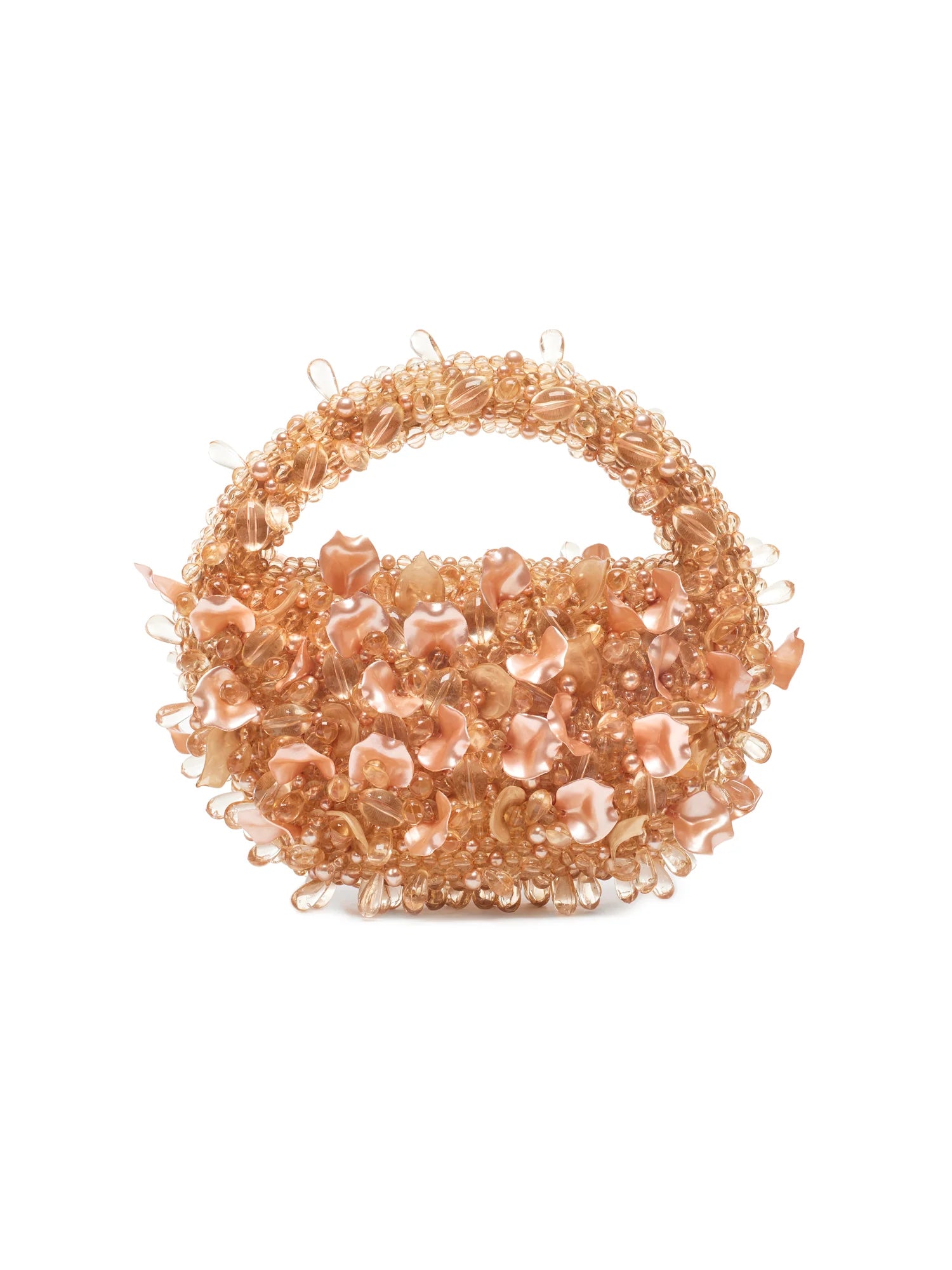 Peach Floral Quartz Bag