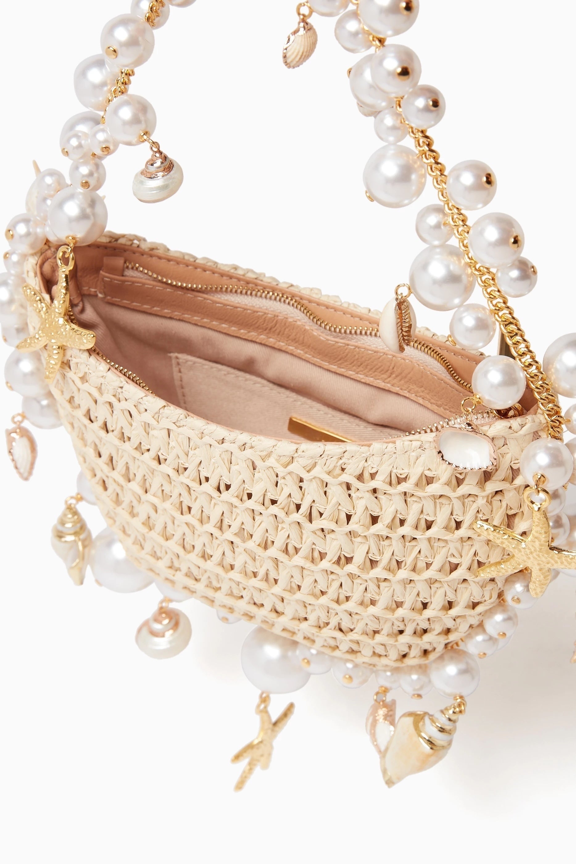 Bahari Raffia Shoulder Bag