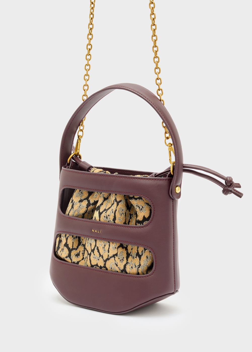 Bordeaux Jacqueline Bucket Bag