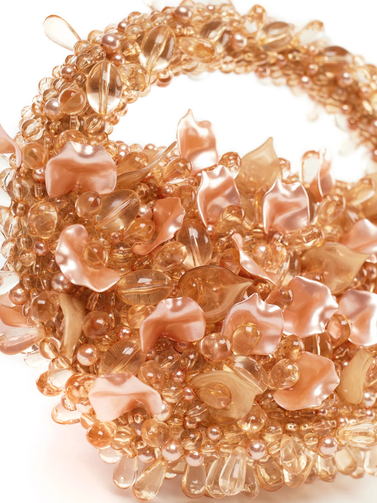 Peach Floral Quartz Bag