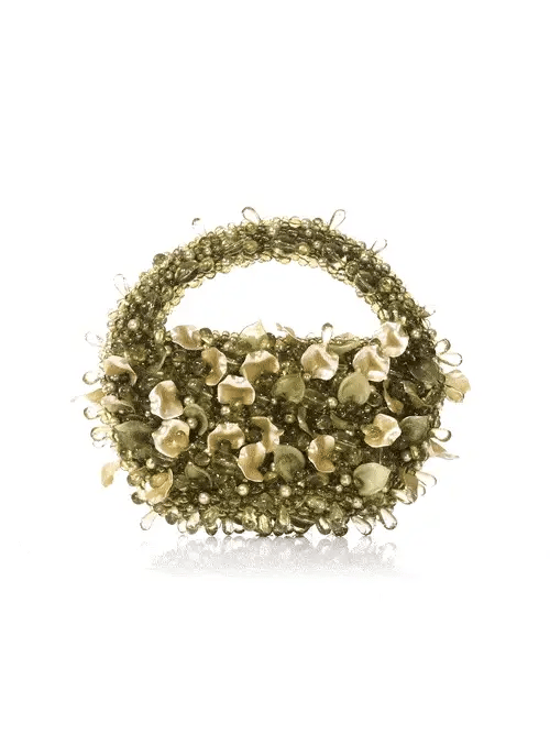 Olive Floral Quartz Bag