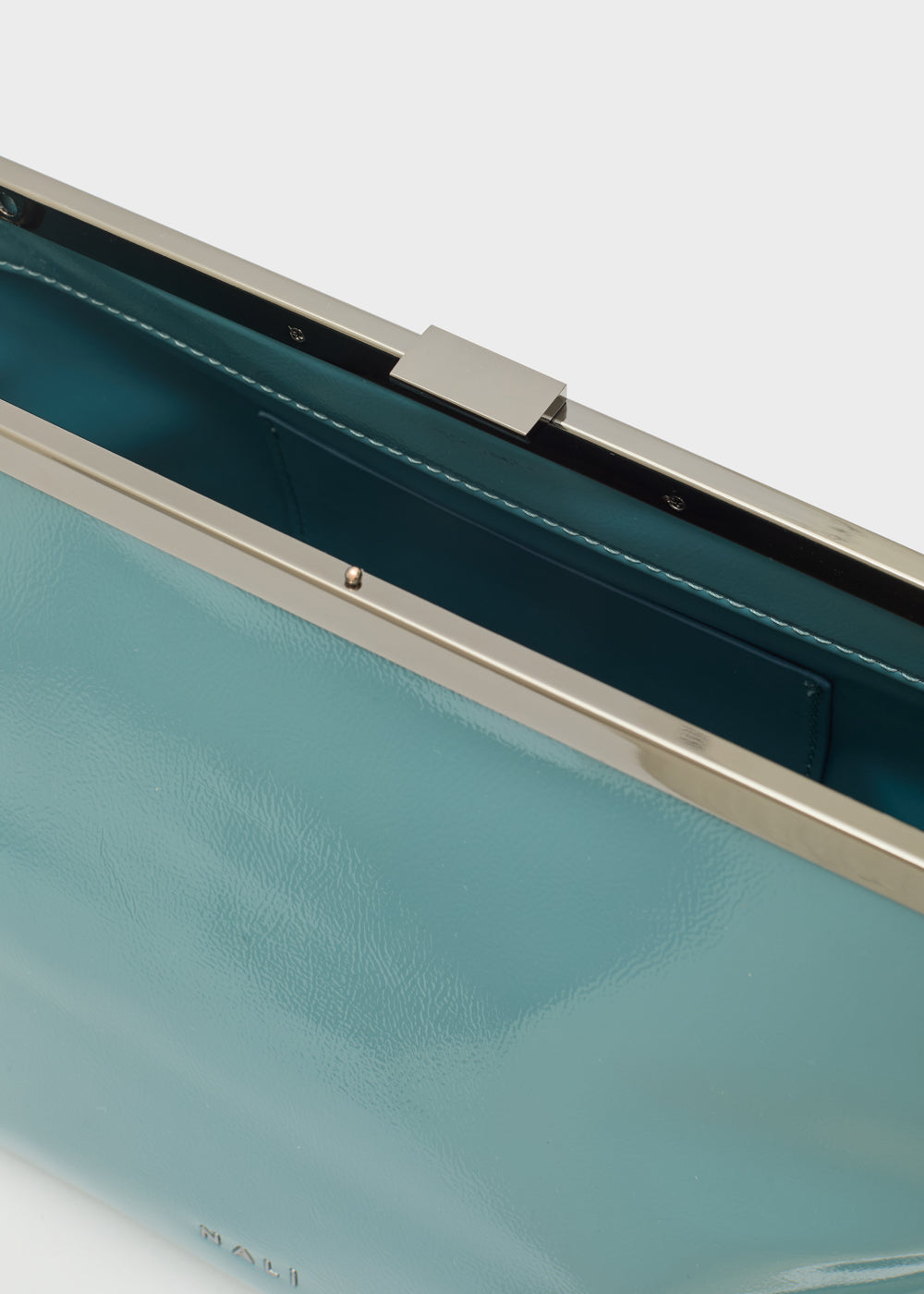 Lea Glossy Patent Leather Clutch