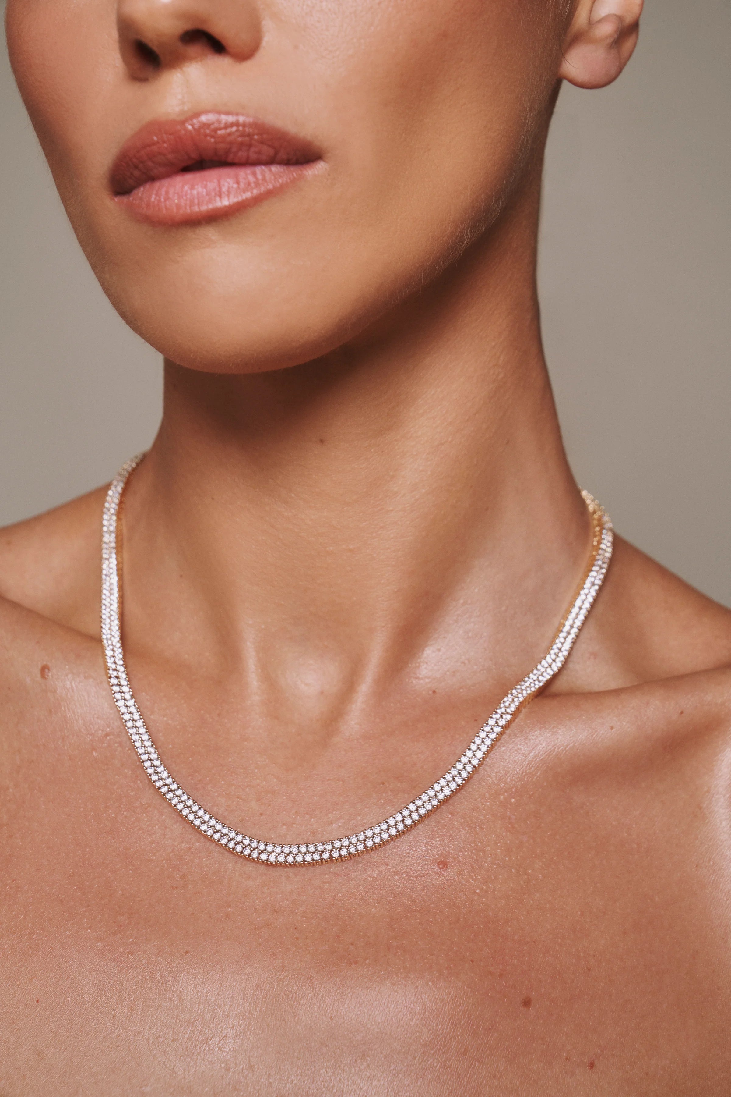 Rosaline Tennis Necklace