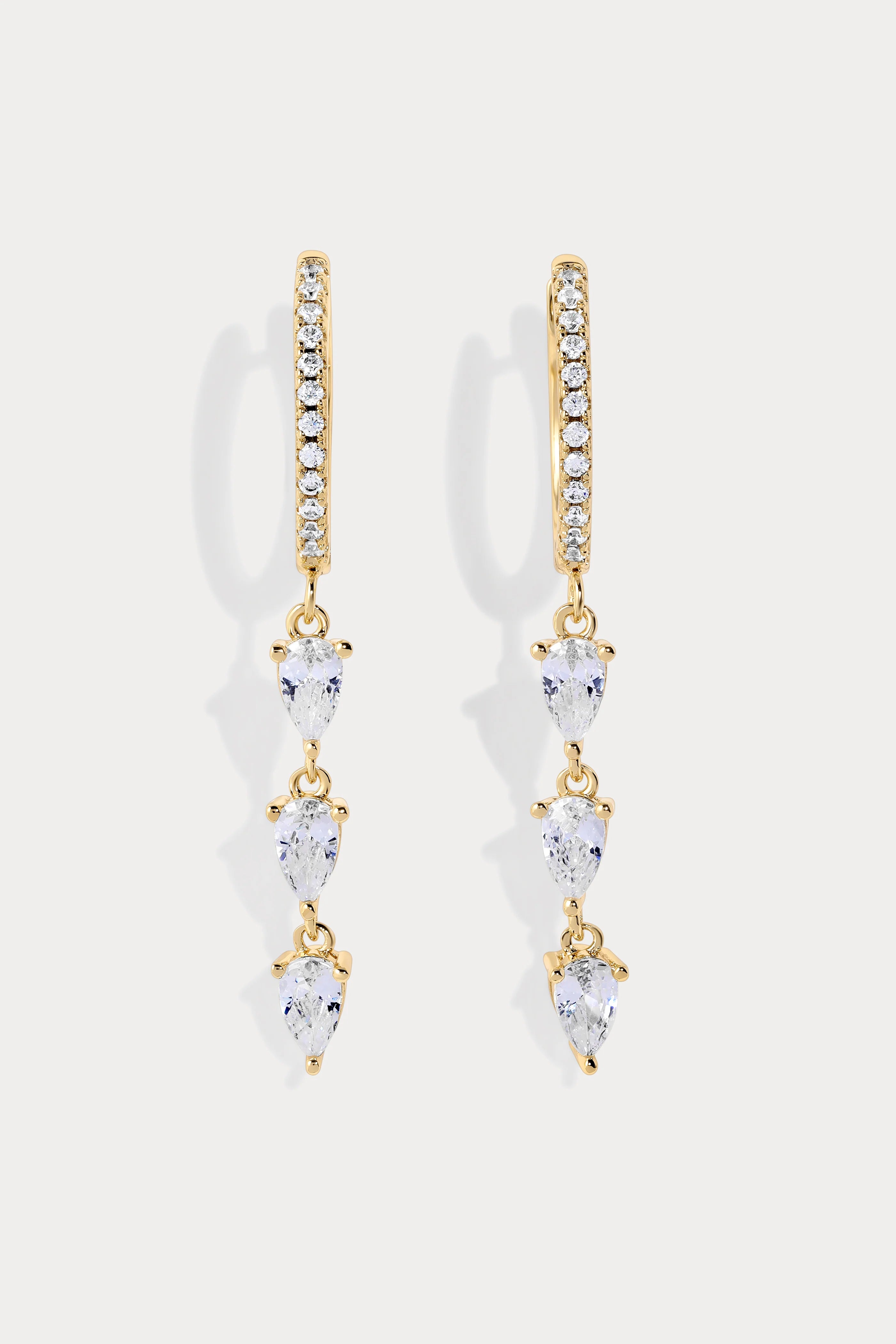 Cleo Pear Dusters - Earrings