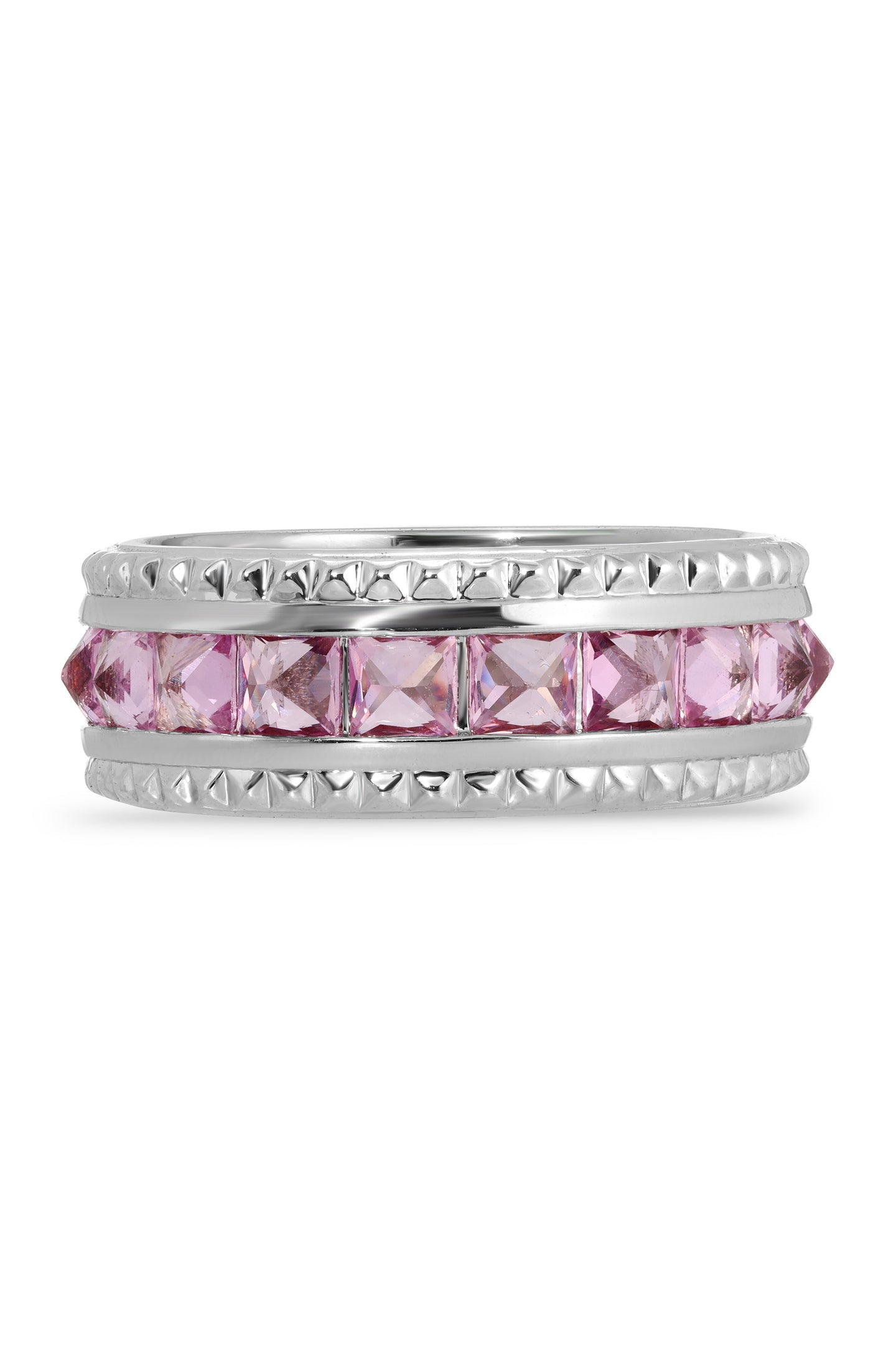 Pink Maddy Pyramid Ring