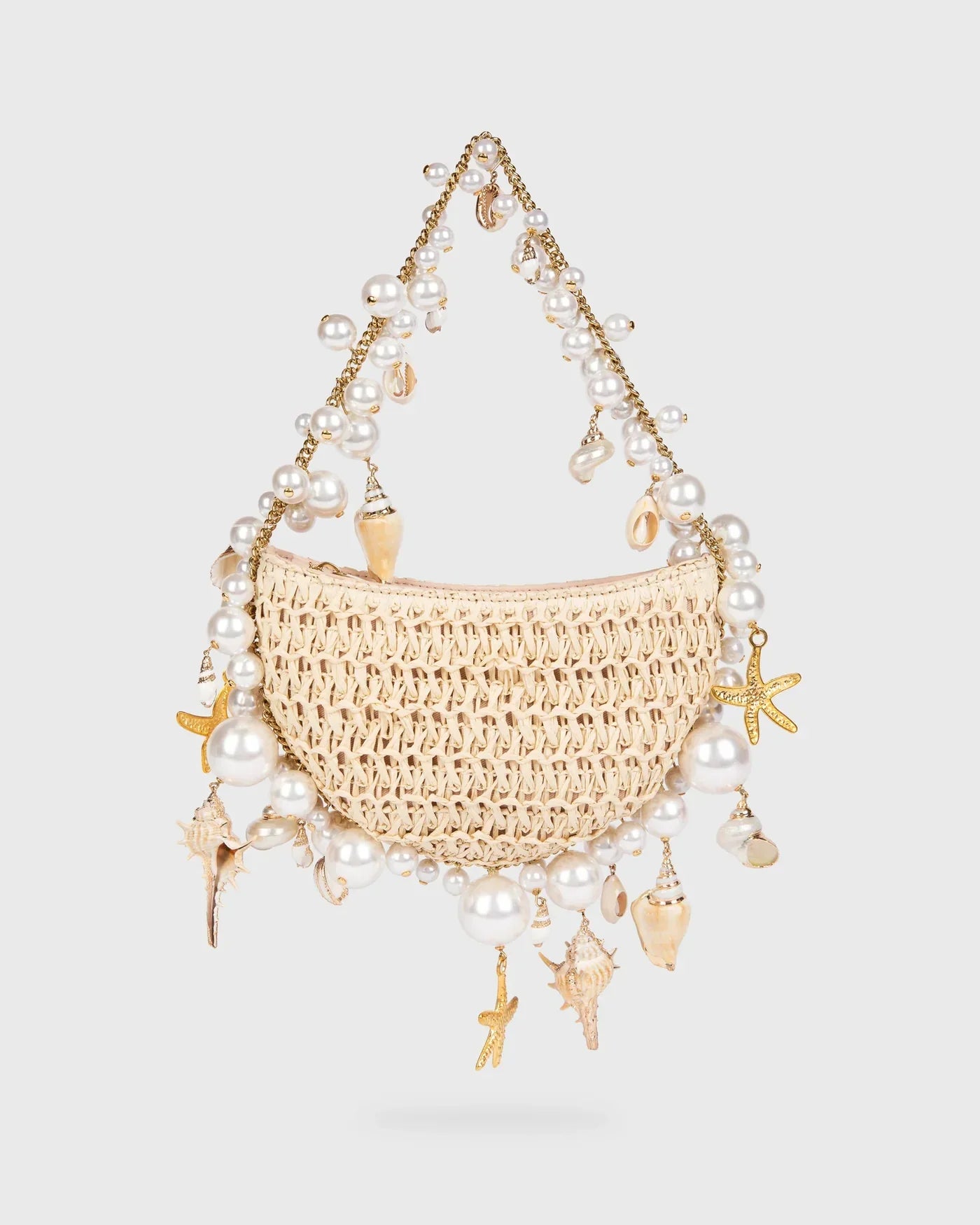 Bahari Raffia Shoulder Bag