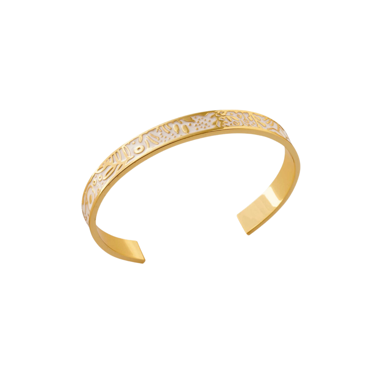 Tapestry Gold Skinny Cuff