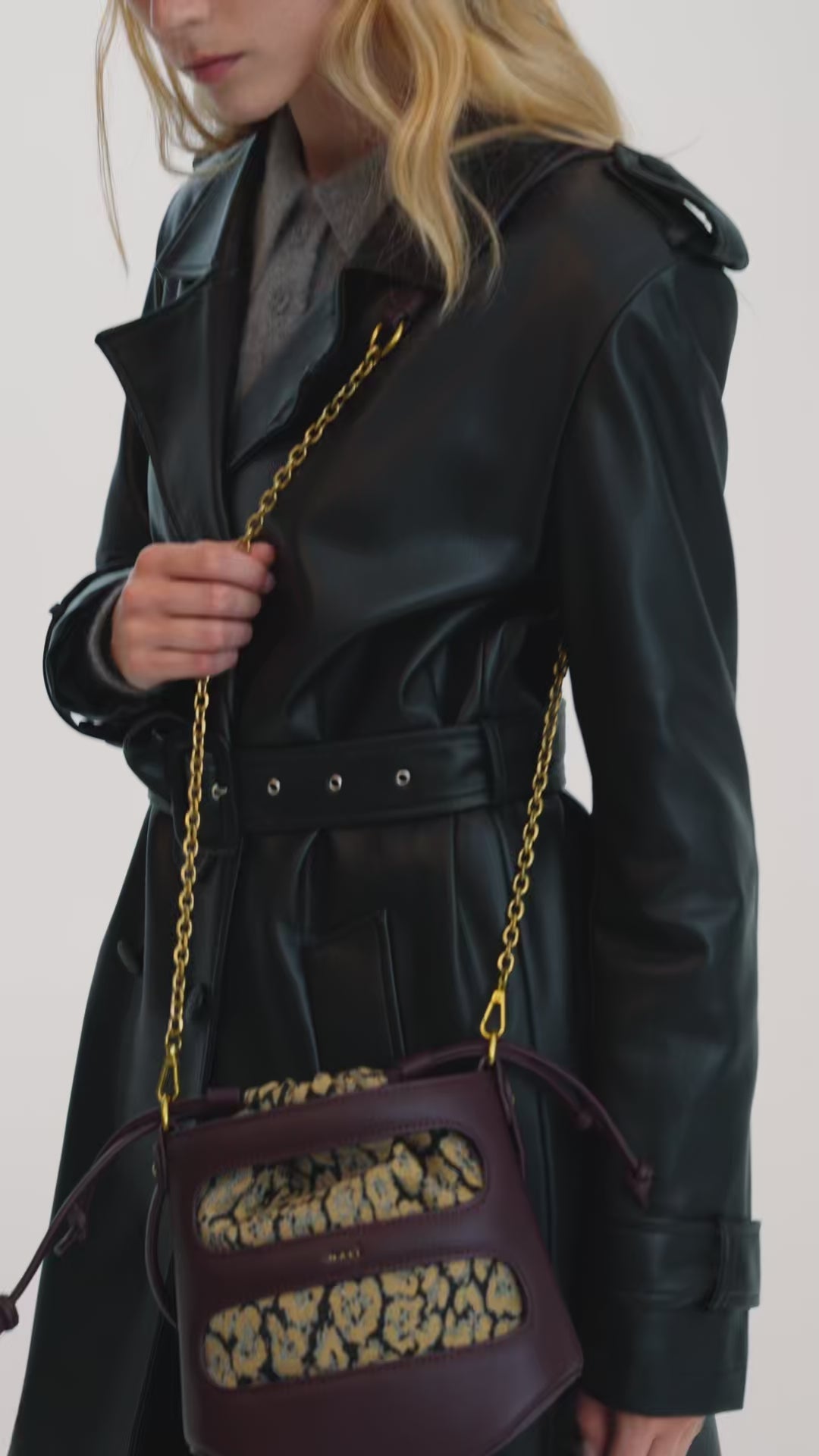 Bordeaux Jacqueline Bucket Bag