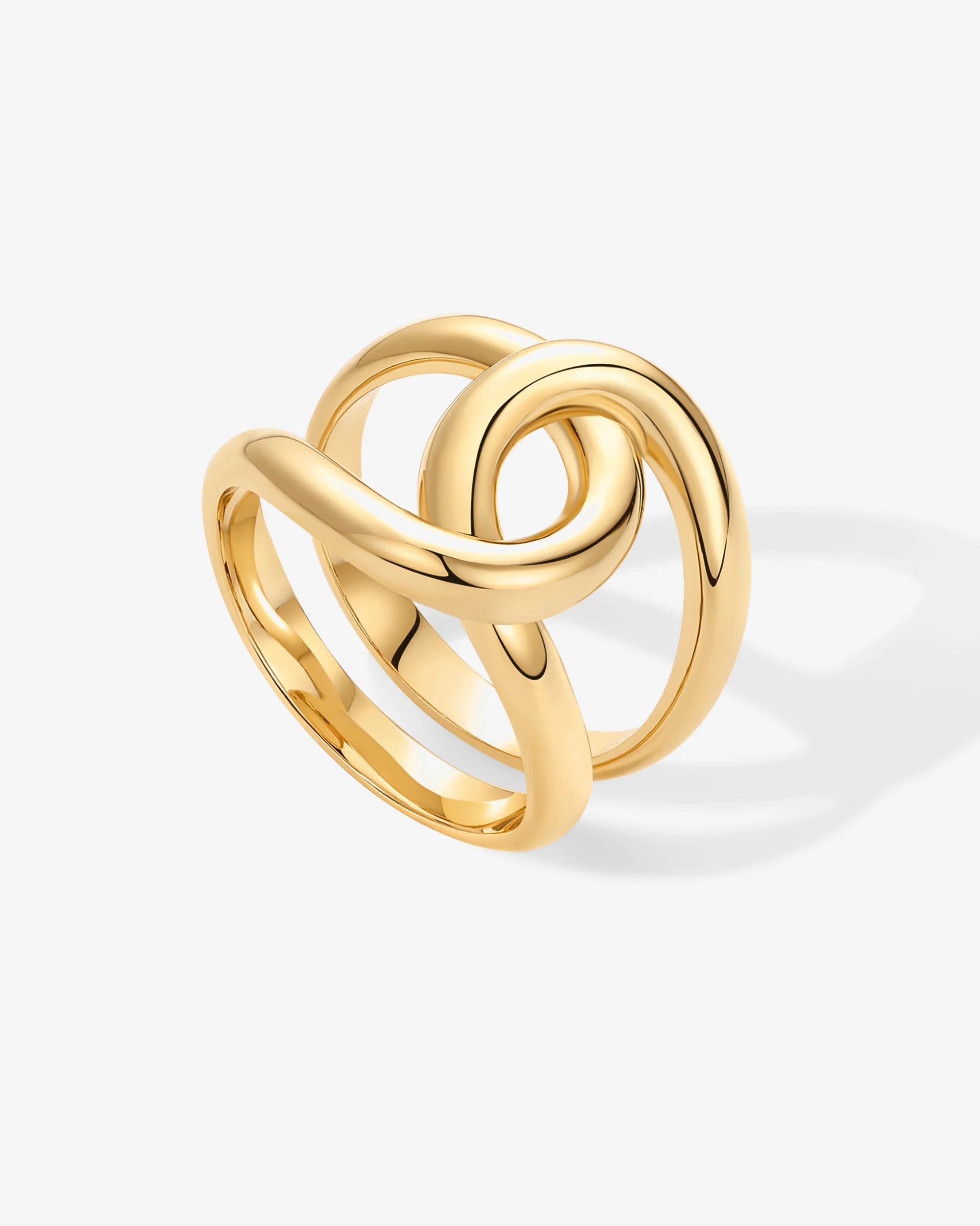 Chunky Gold  Interloop Ring