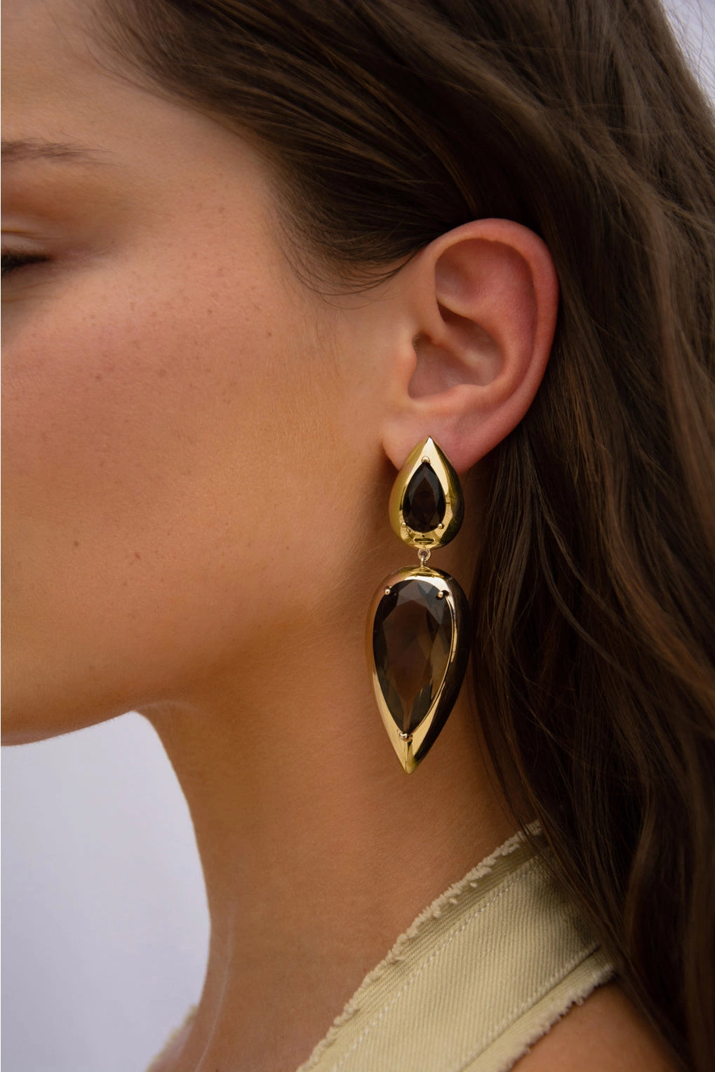 Imara Smoke Quartz Earrings