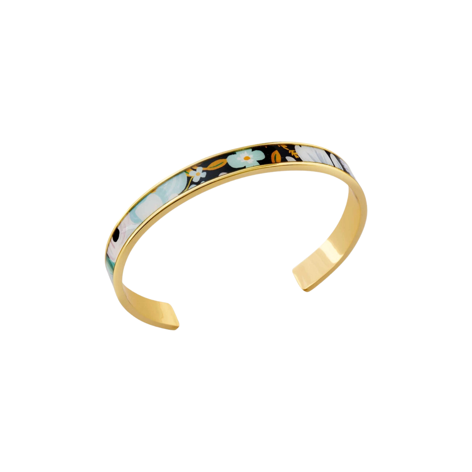 Garden Party Blue Skinny Cuff