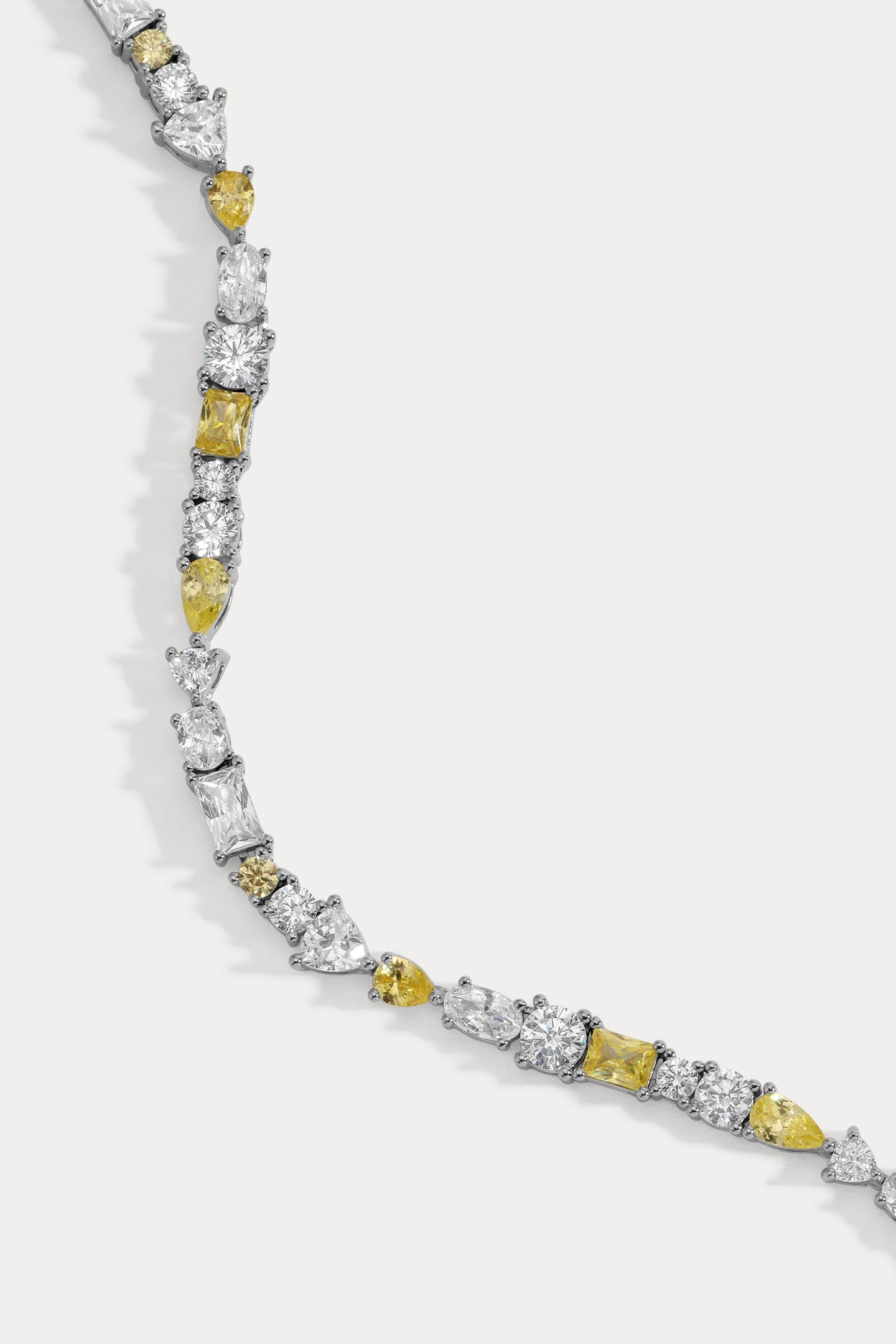 Yellow Sapphire Mavis Tennis Necklace
