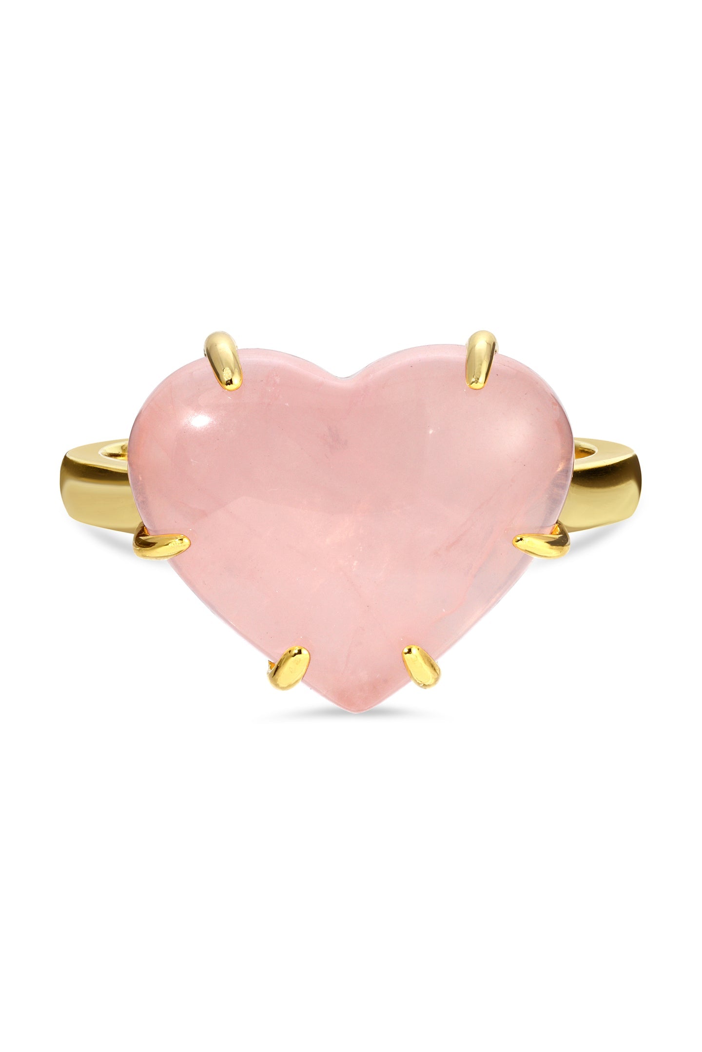 Silver Rose Quartz Bella Stone Ring