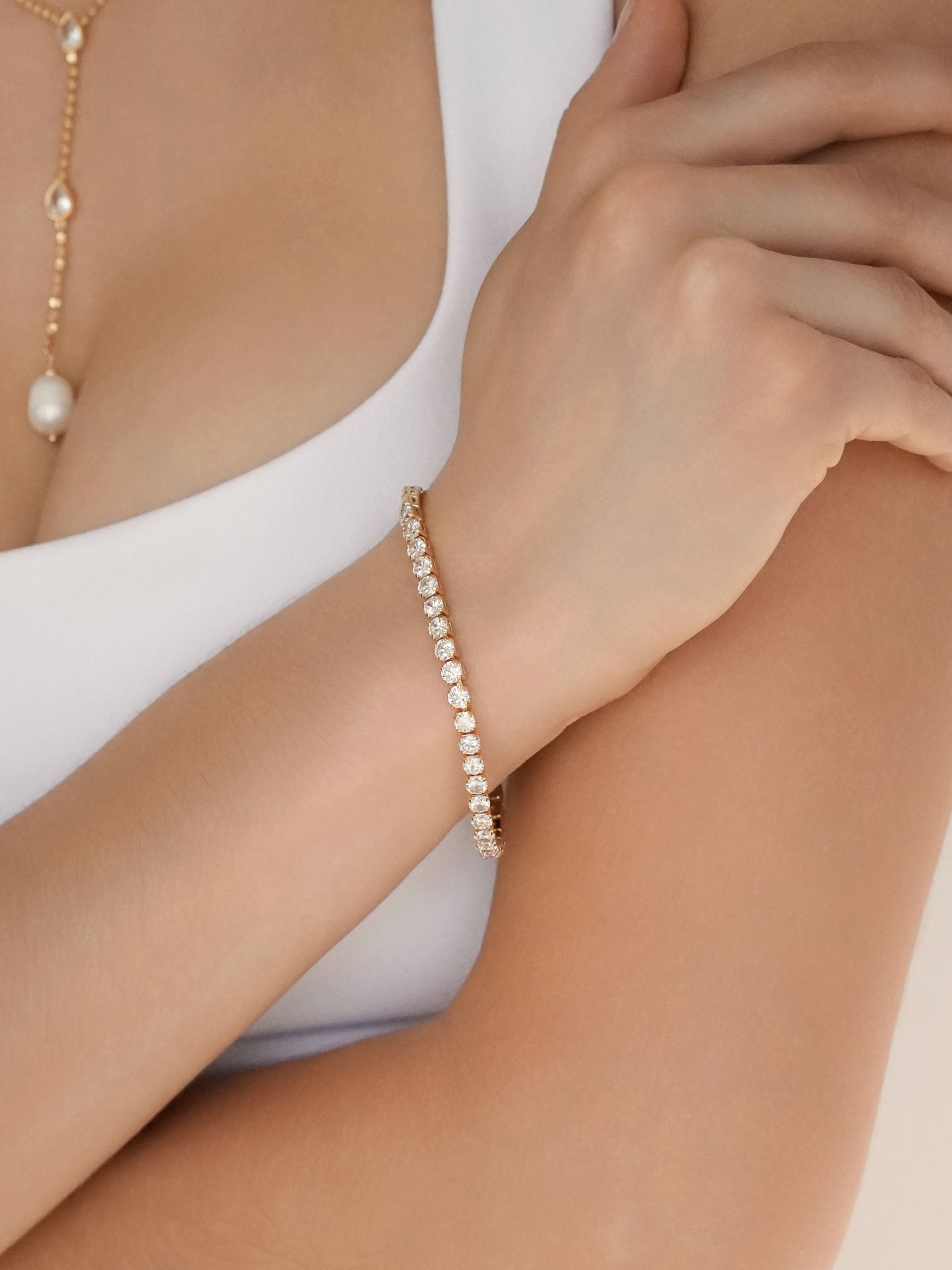 Single Row Tennis Bracelet-3