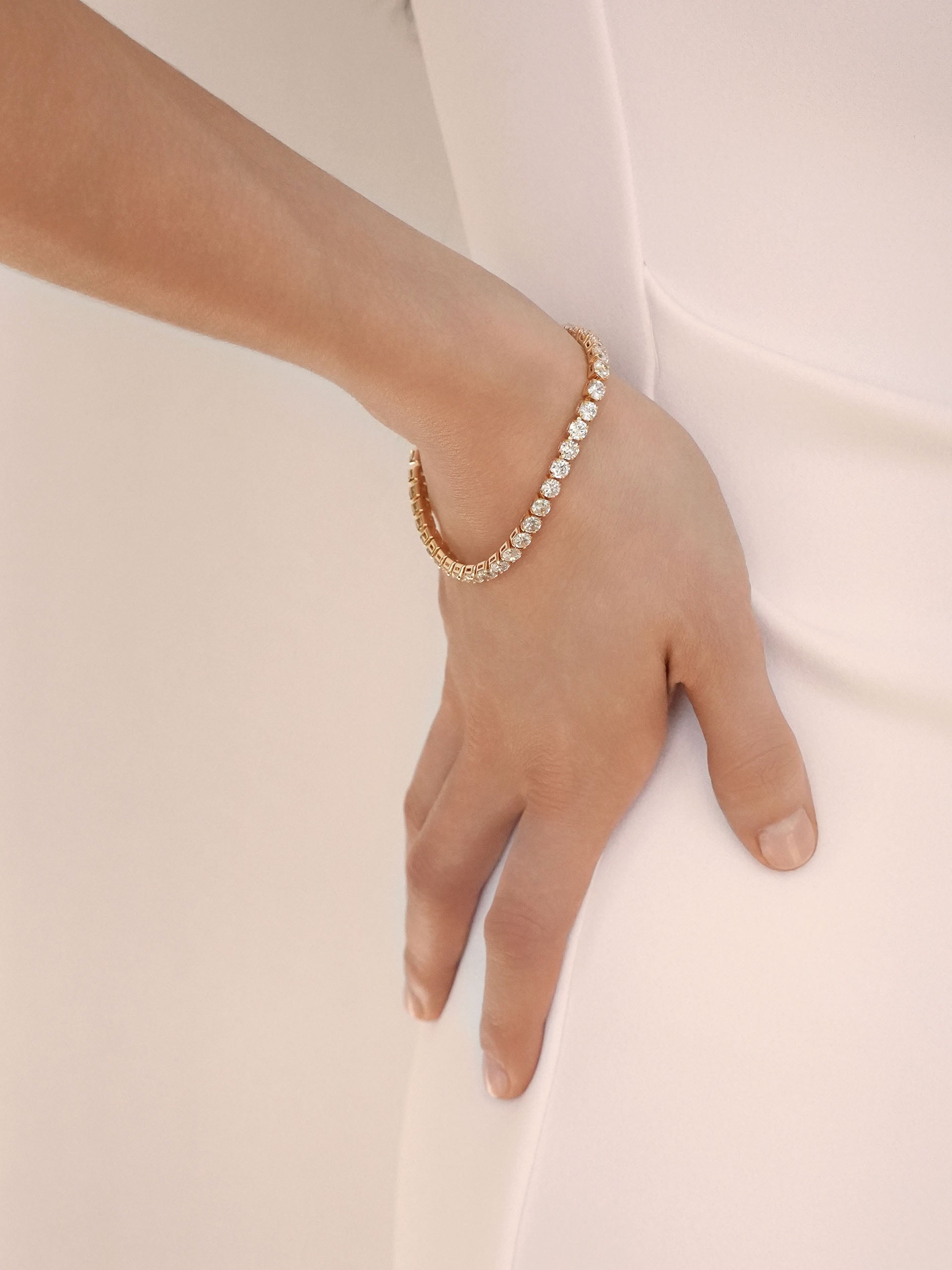 Single Row Tennis Bracelet-2