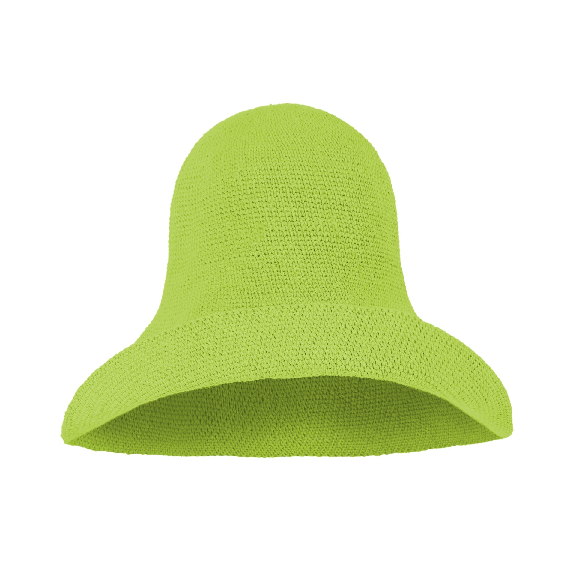 Bloom Crochet Sun Hat In Lime Green-4