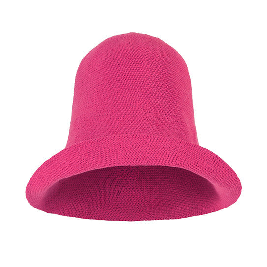 Bloom Crochet Hat In Hot Pink-5