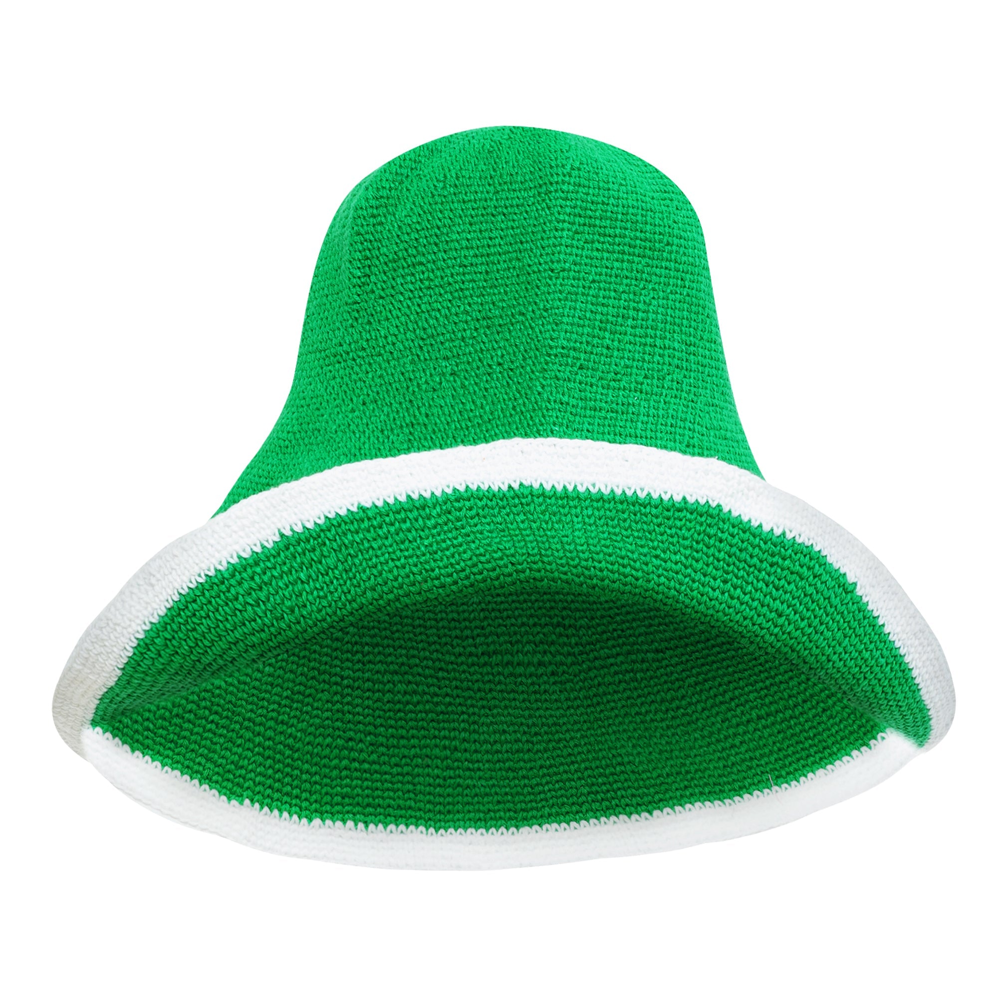 Bloom Line Crochet Sun Hat In Kelly Green-5