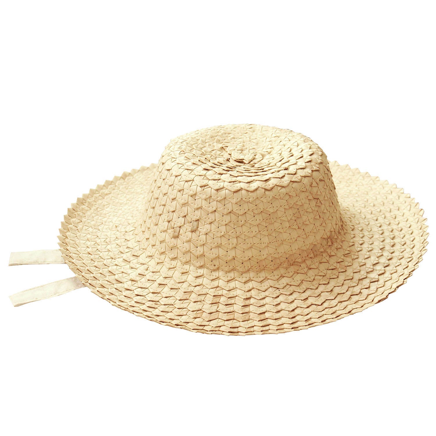 Celeste Woven Straw Hat In Beige-2
