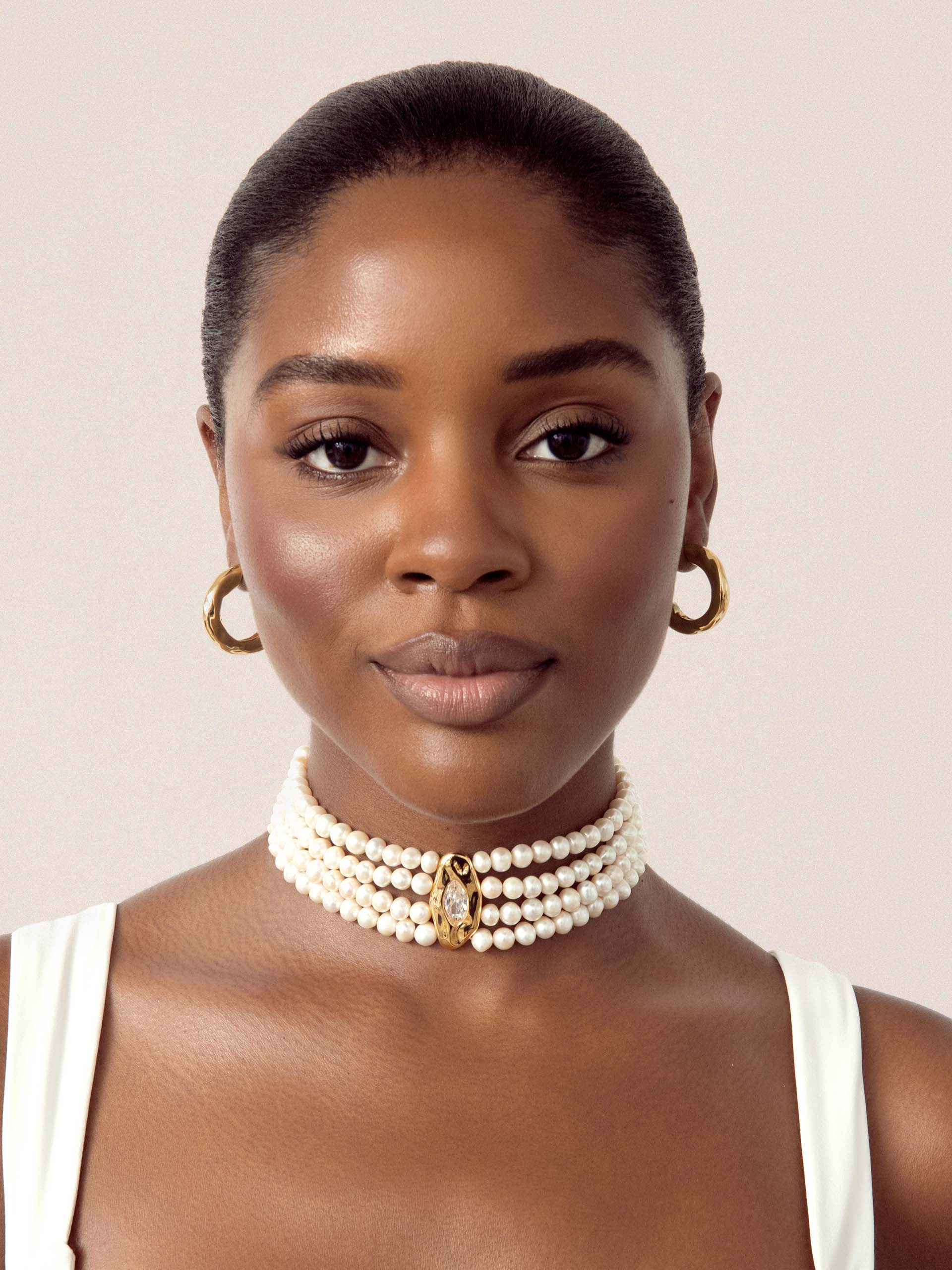 Freshwater Pearl Luxe Choker-4