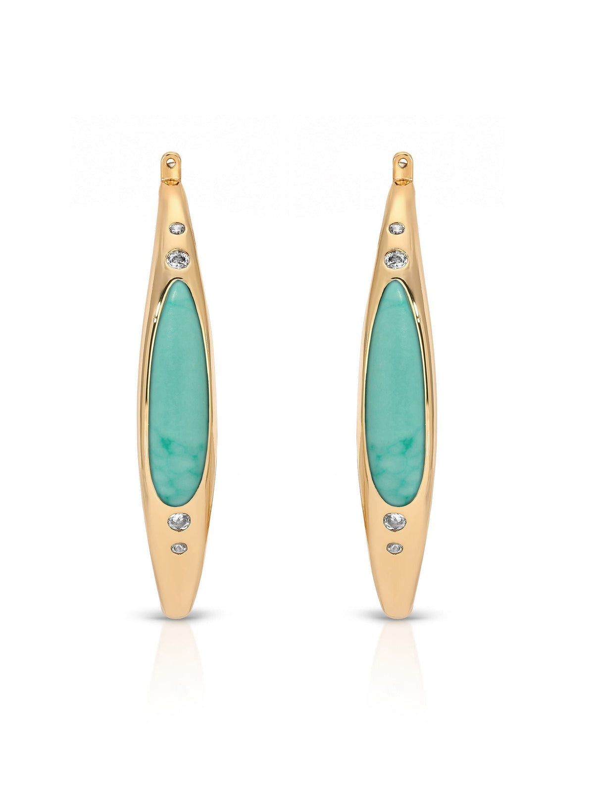 Turquoise Solstice Hoops-3