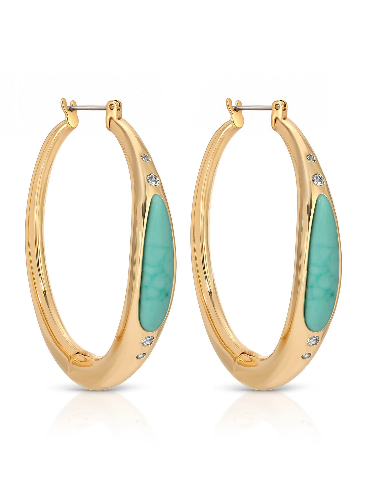 Turquoise Solstice Hoops-6