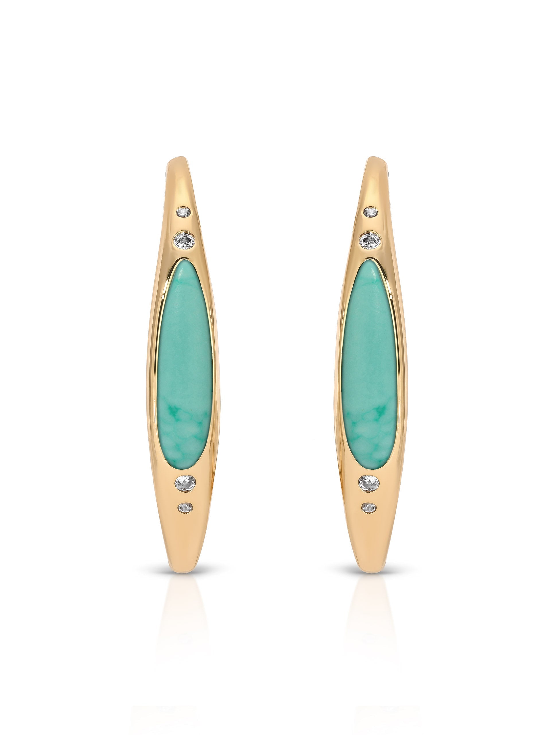 Turquoise Solstice Hoops-3