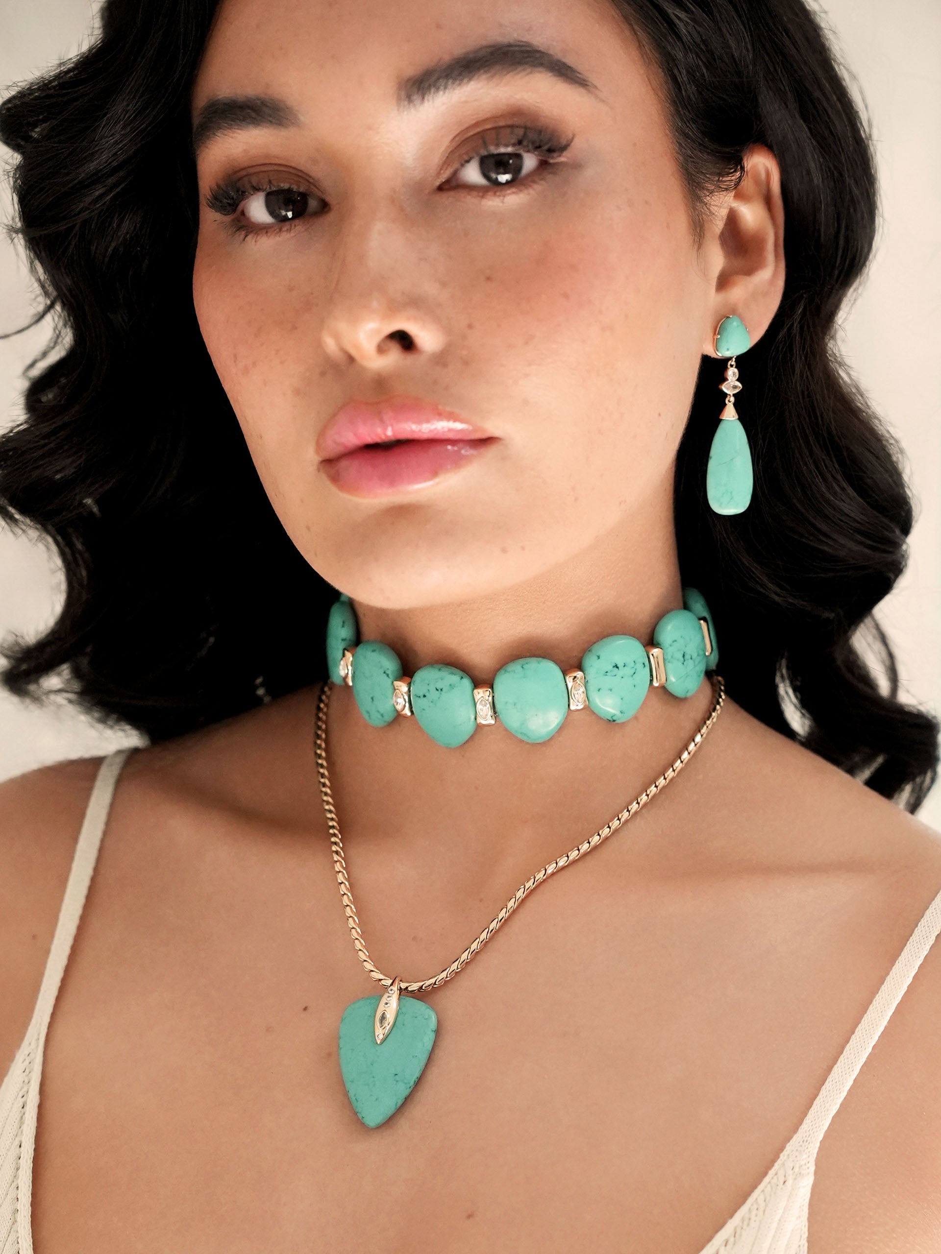 Turquoise Solstice Drop Earrings-4