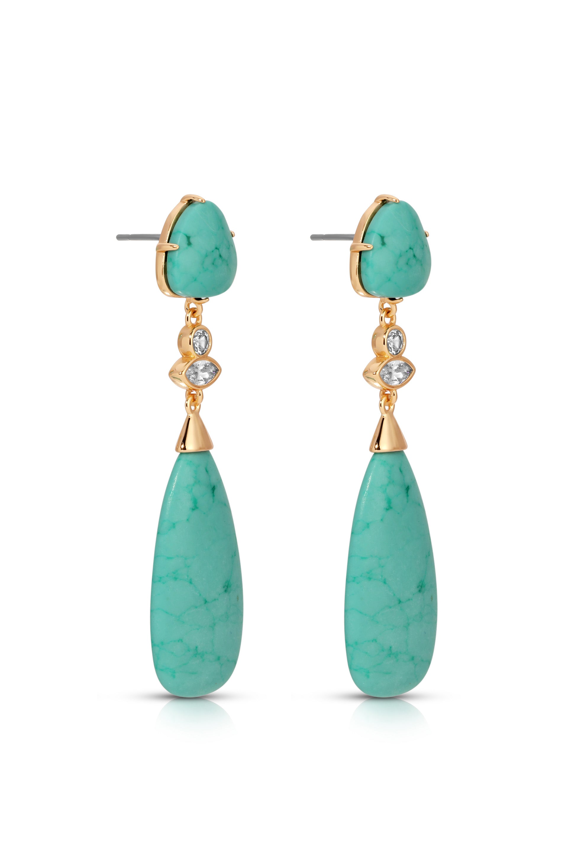 Turquoise Solstice Drop Earrings-3