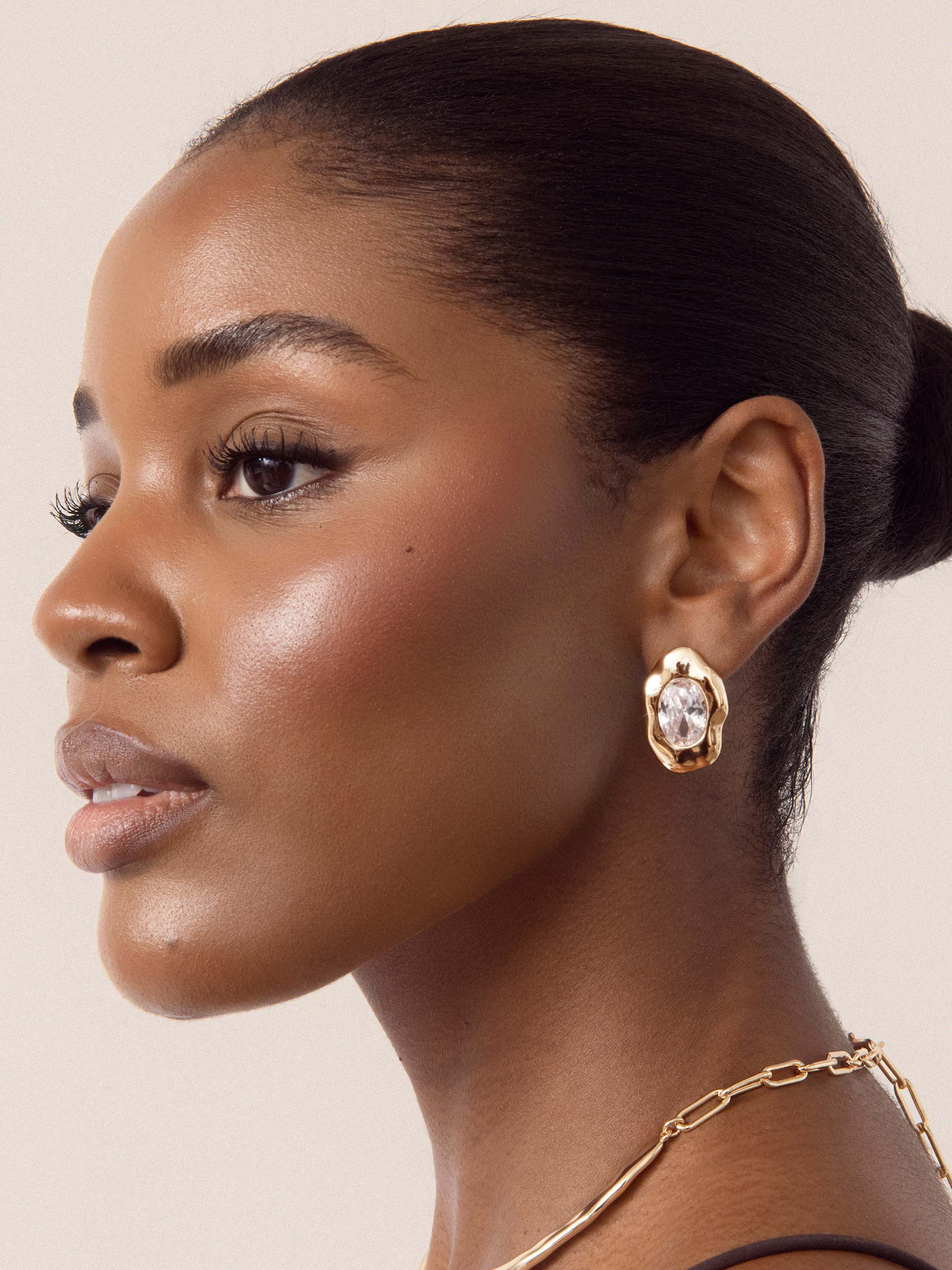 Molten Glow Crystal Studs-4