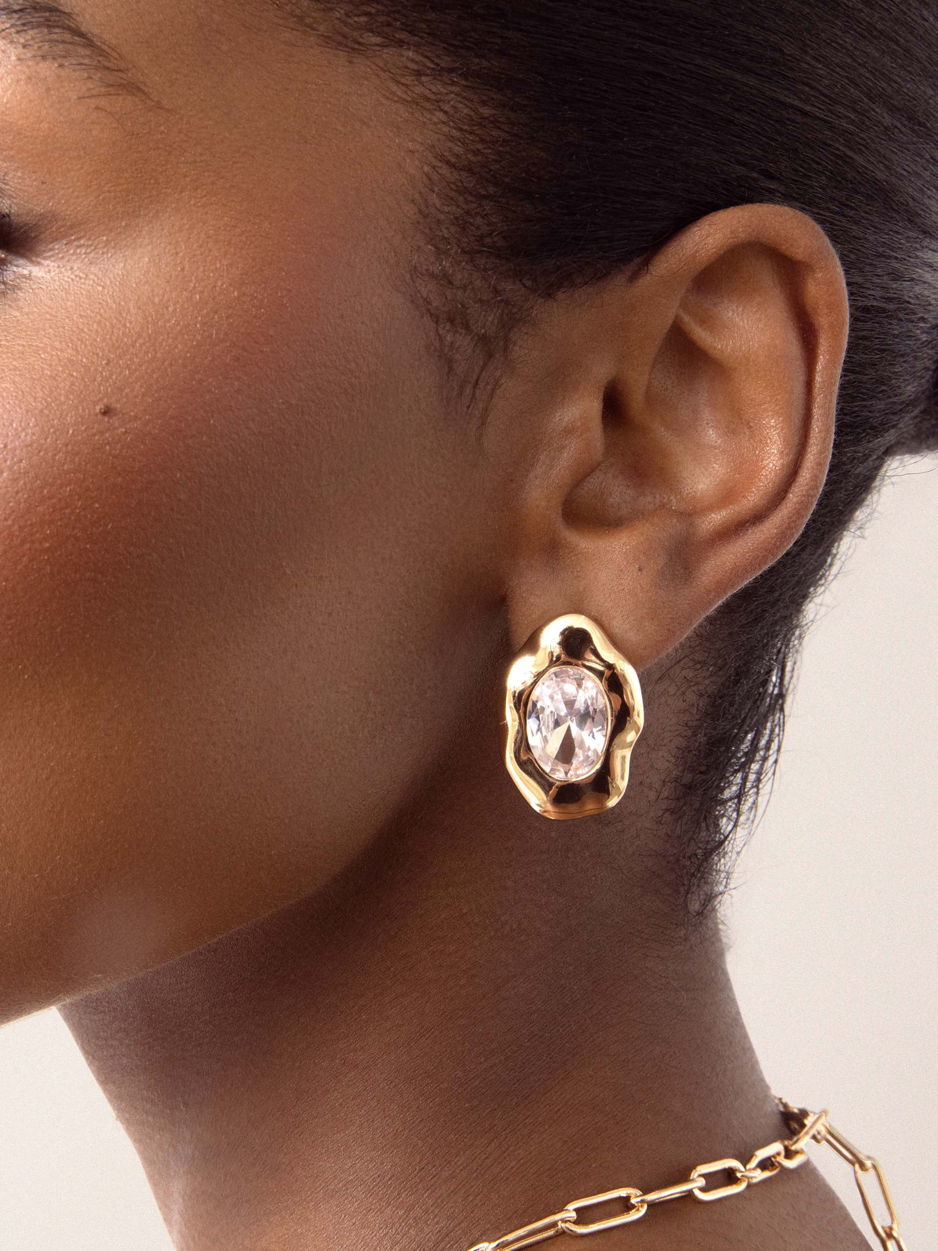 Molten Glow Crystal Studs-6