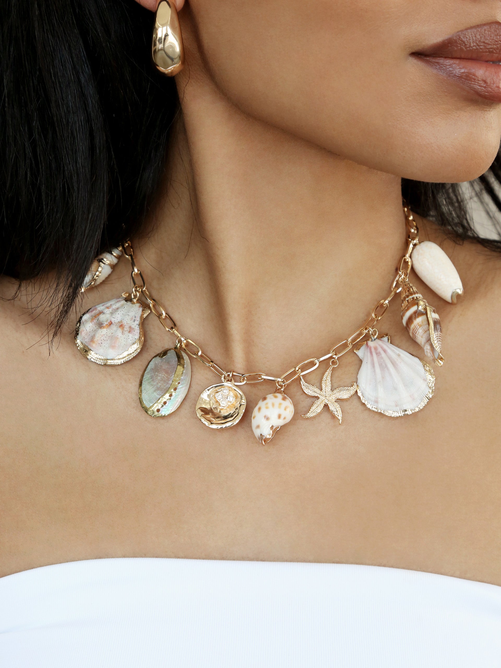 Private Island Assorted Shell Necklace-2
