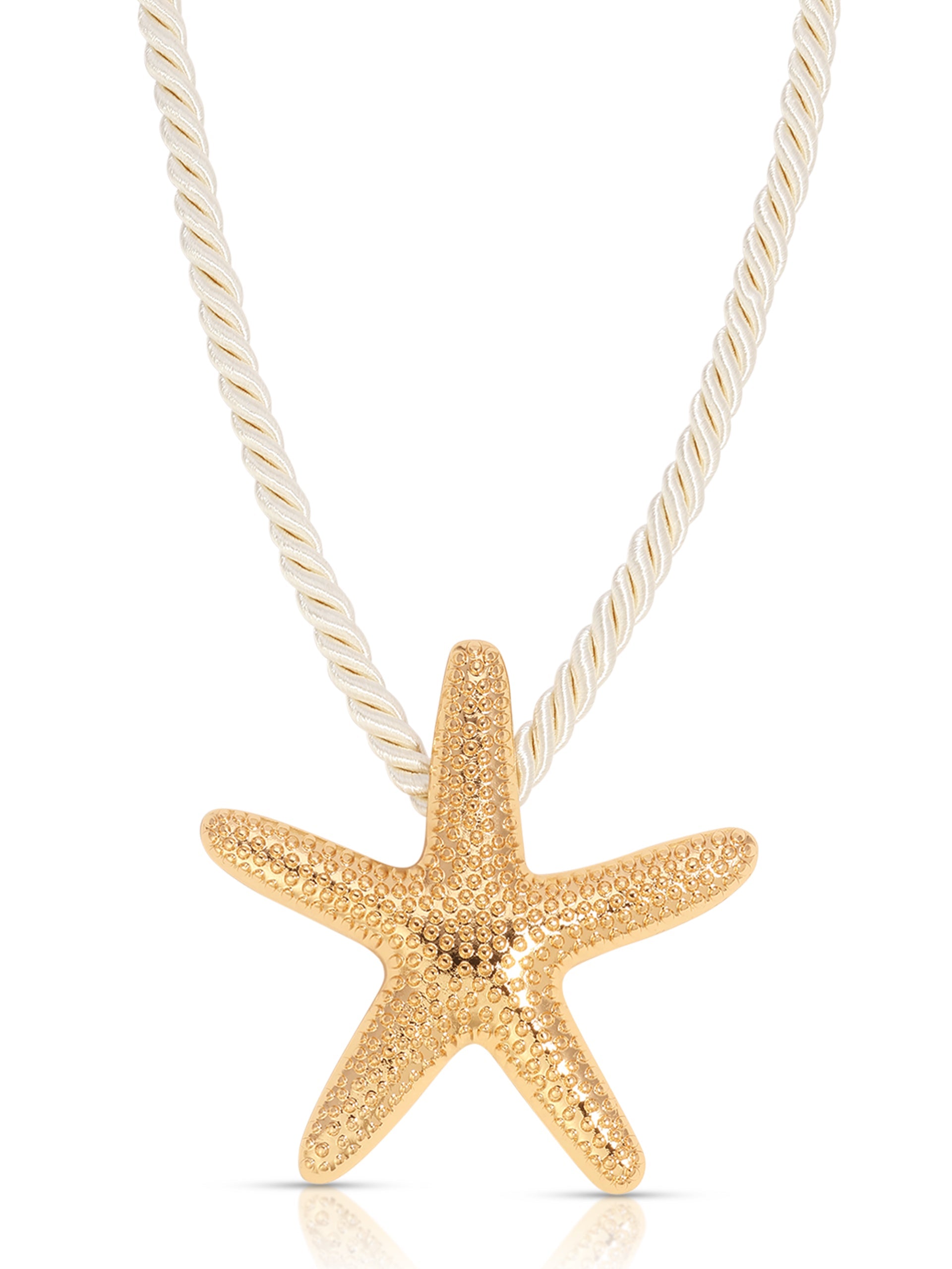 Starfish Statement Pendant Necklace-1