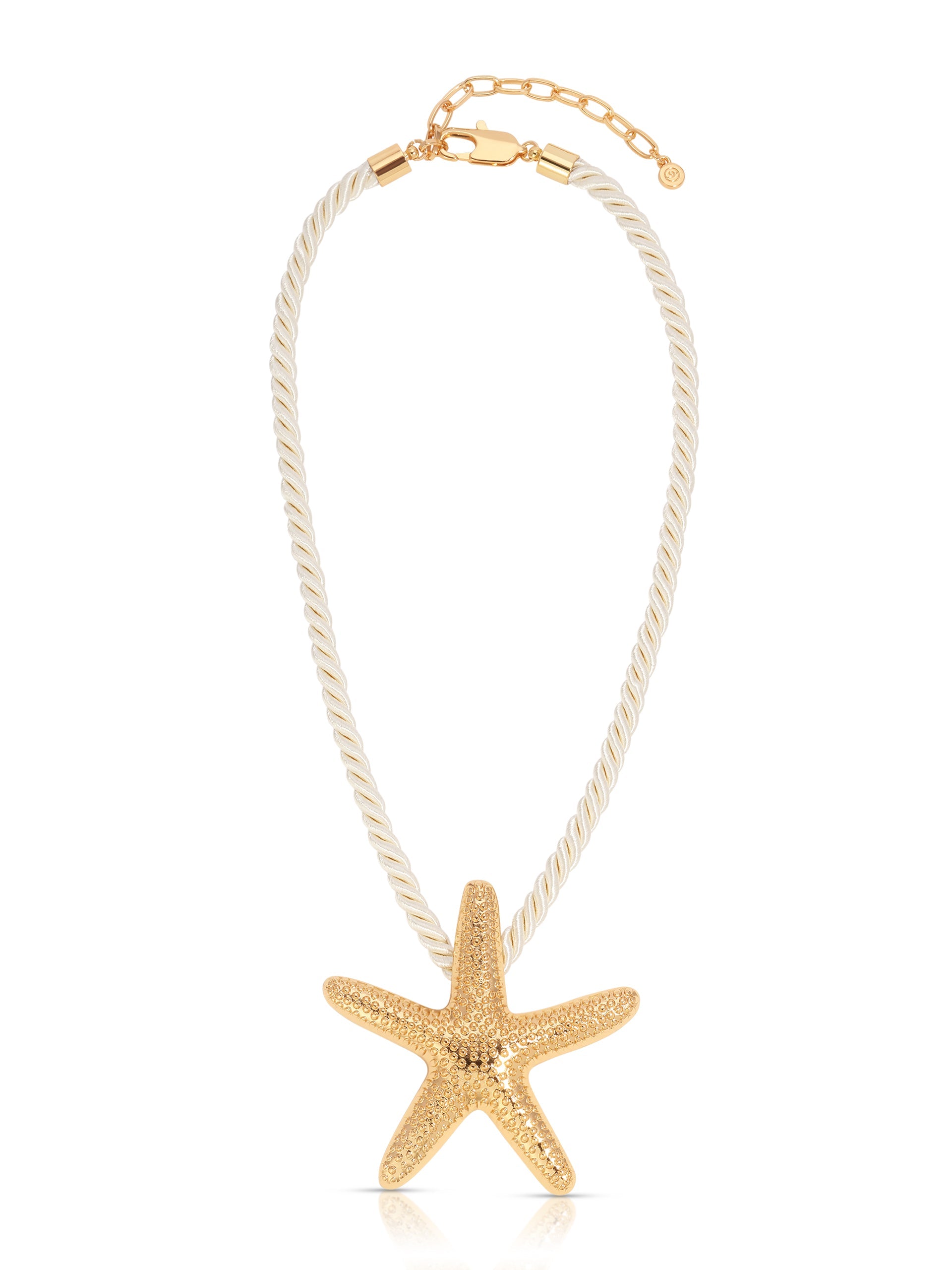 Starfish Statement Pendant Necklace-3