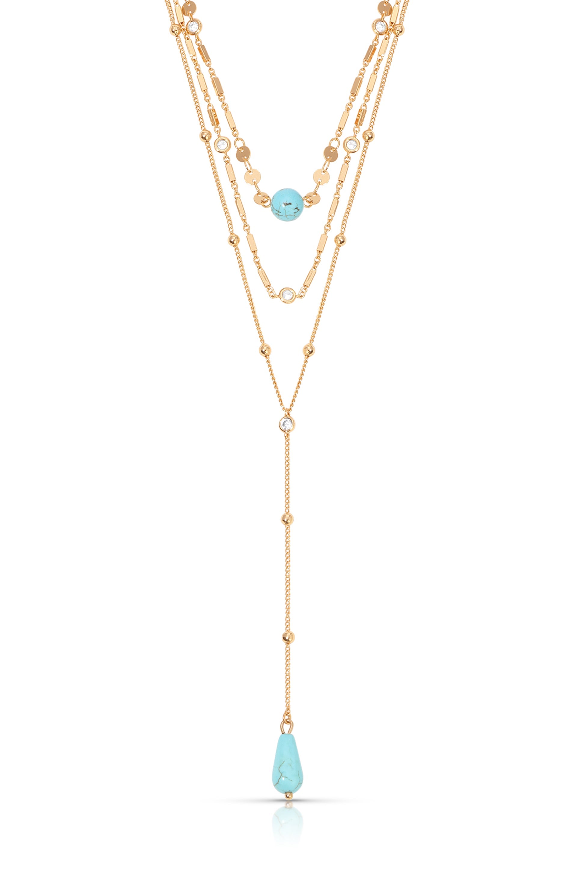 Forever Falling Turquoise Lariat-1