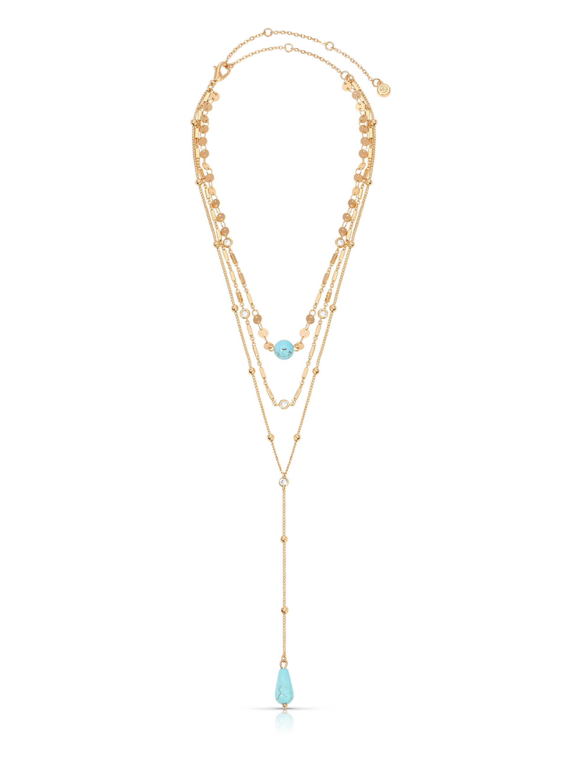 Forever Falling Turquoise Lariat-3