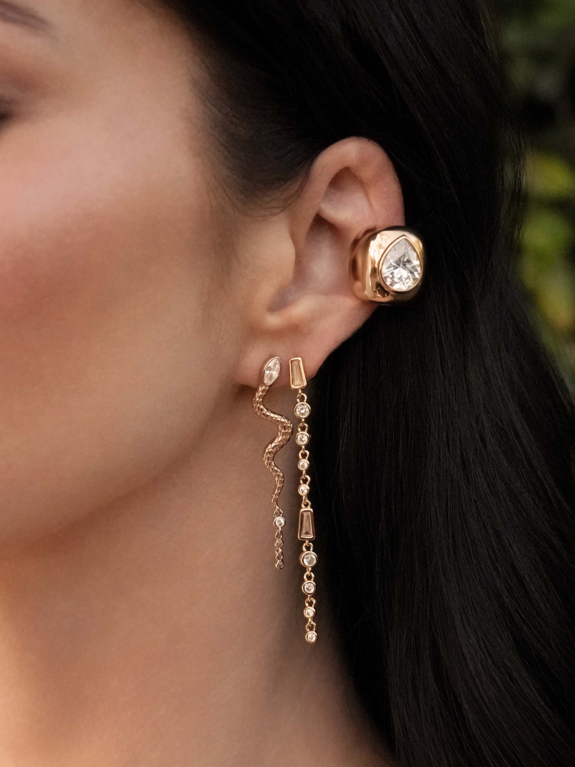 Bold Crystal Ear Cuff-5