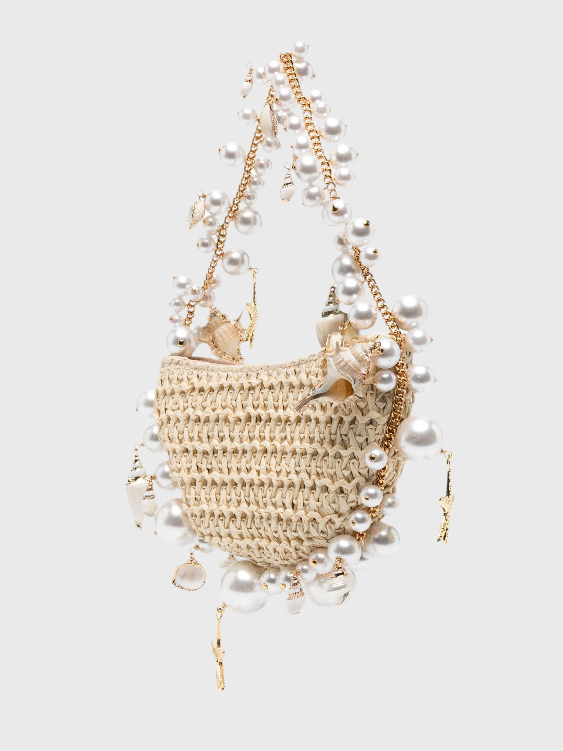 Bahari Raffia Shoulder Bag