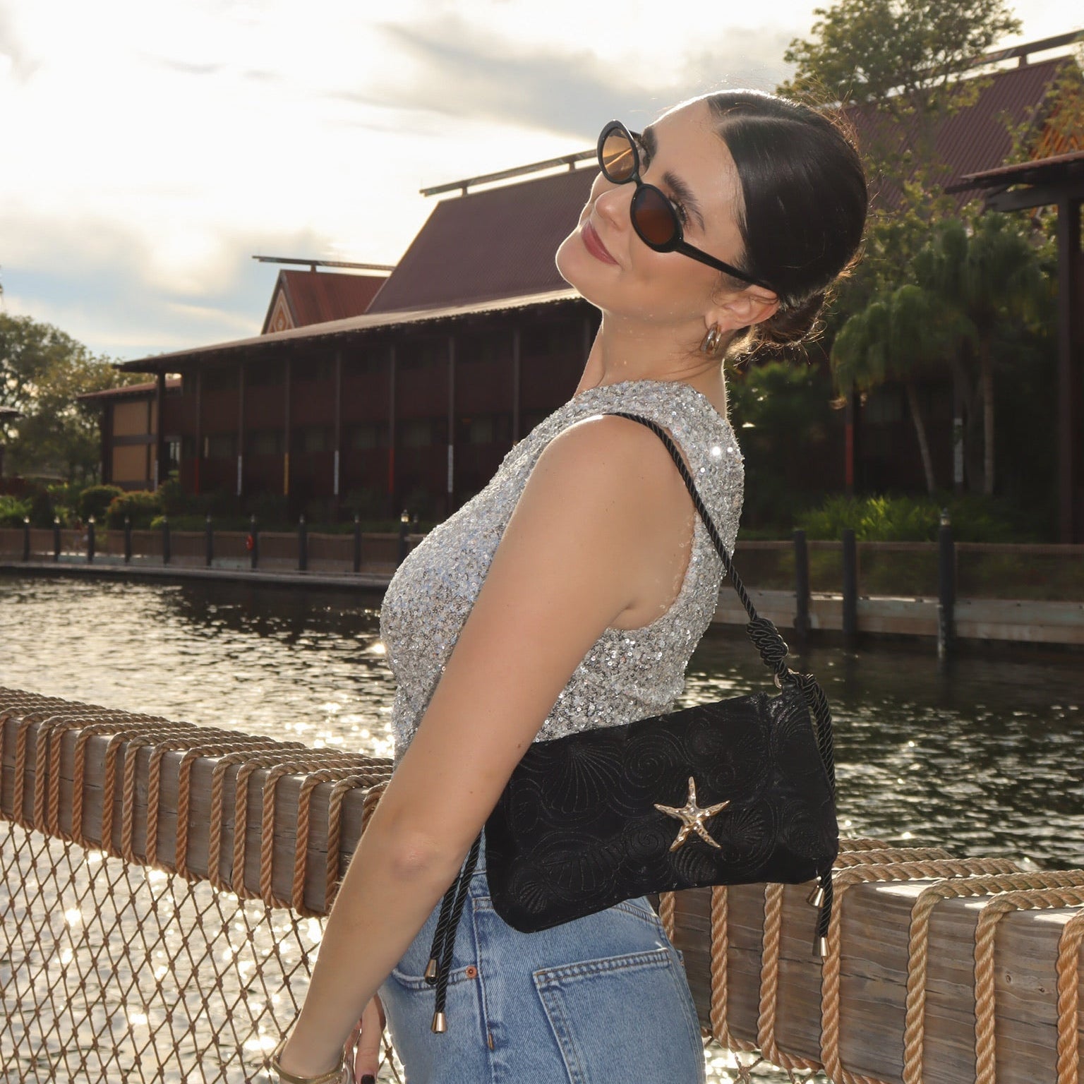 Eternal Afterglow Midnight Shoulder Bag-7