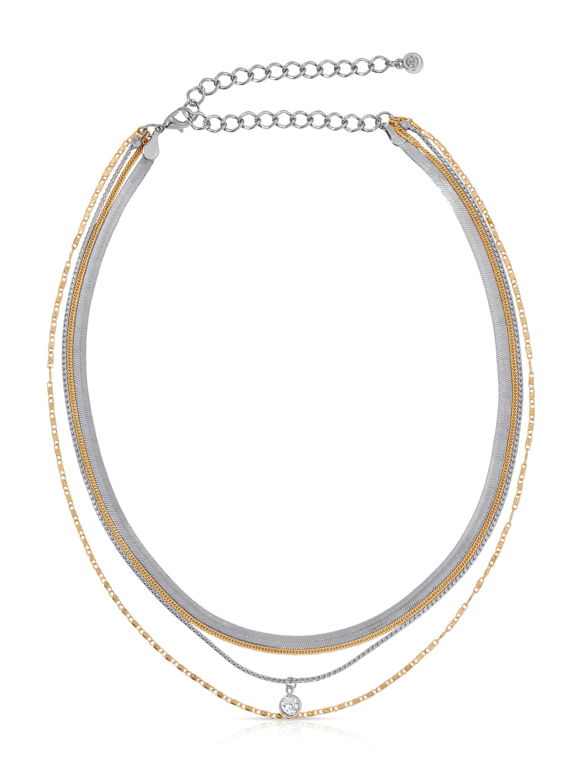 All the Chains Layered Necklace-13