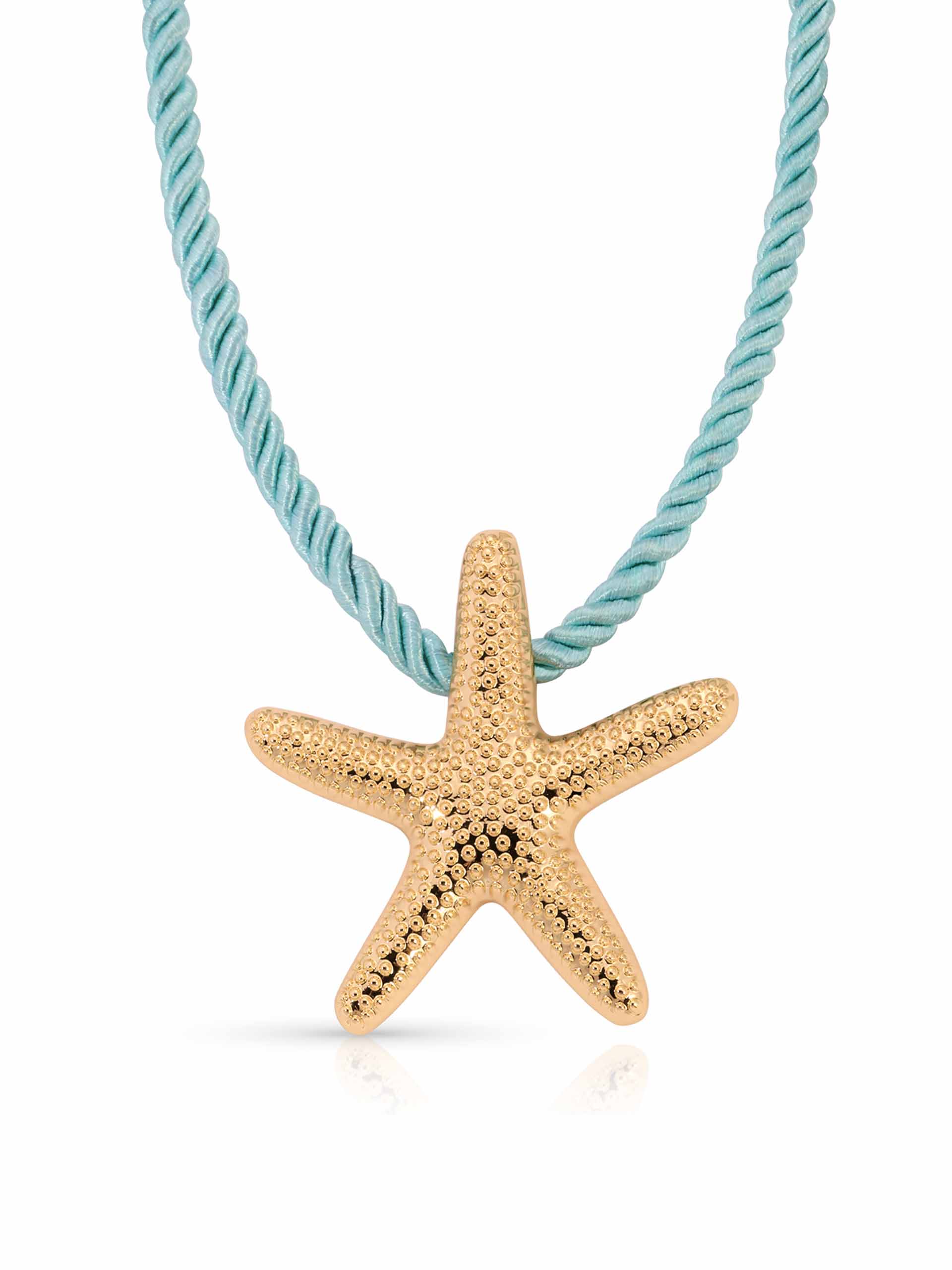 Starfish Statement Pendant Necklace-11