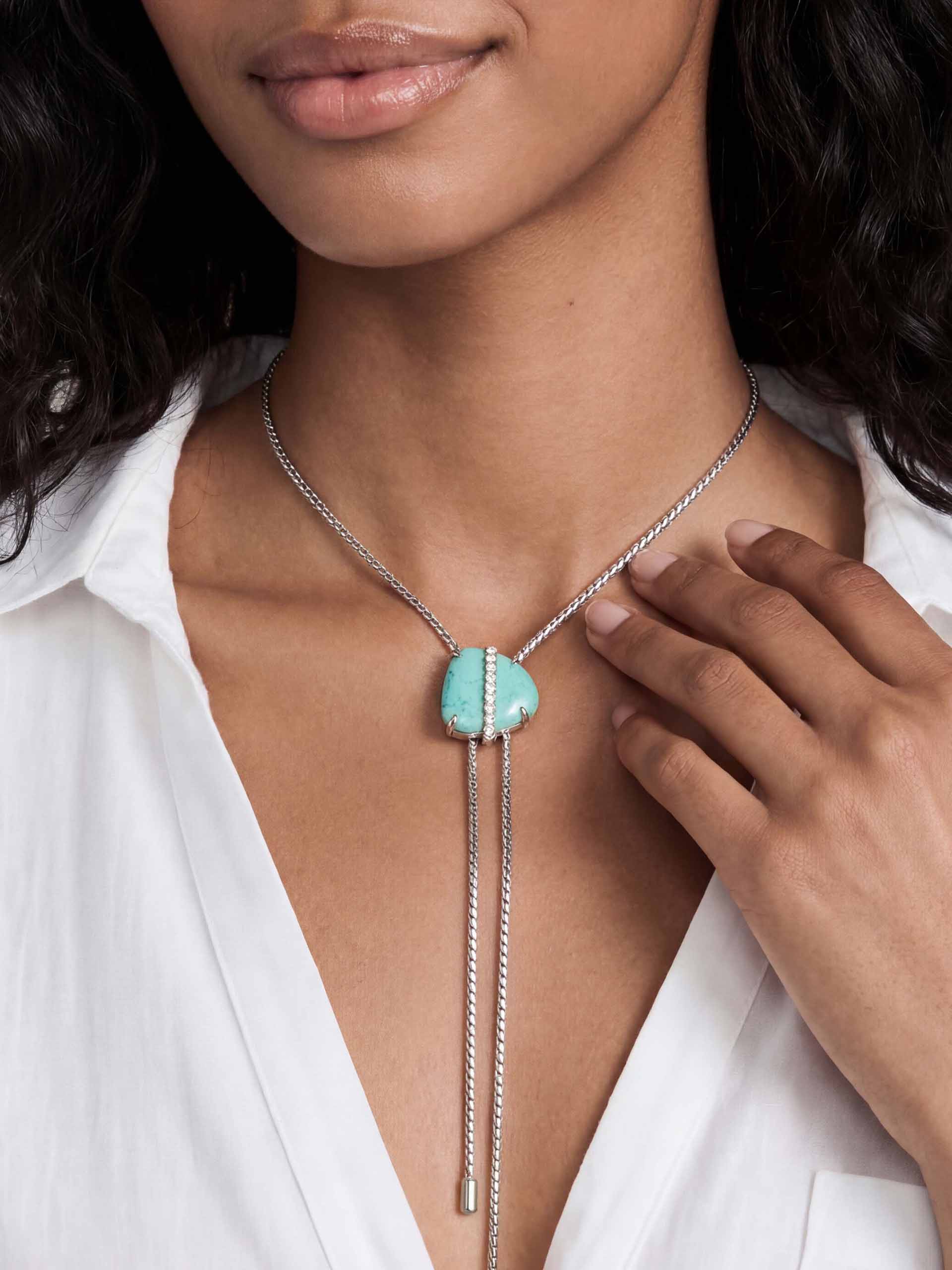 Turquoise Solstice Bolo Necklace-7