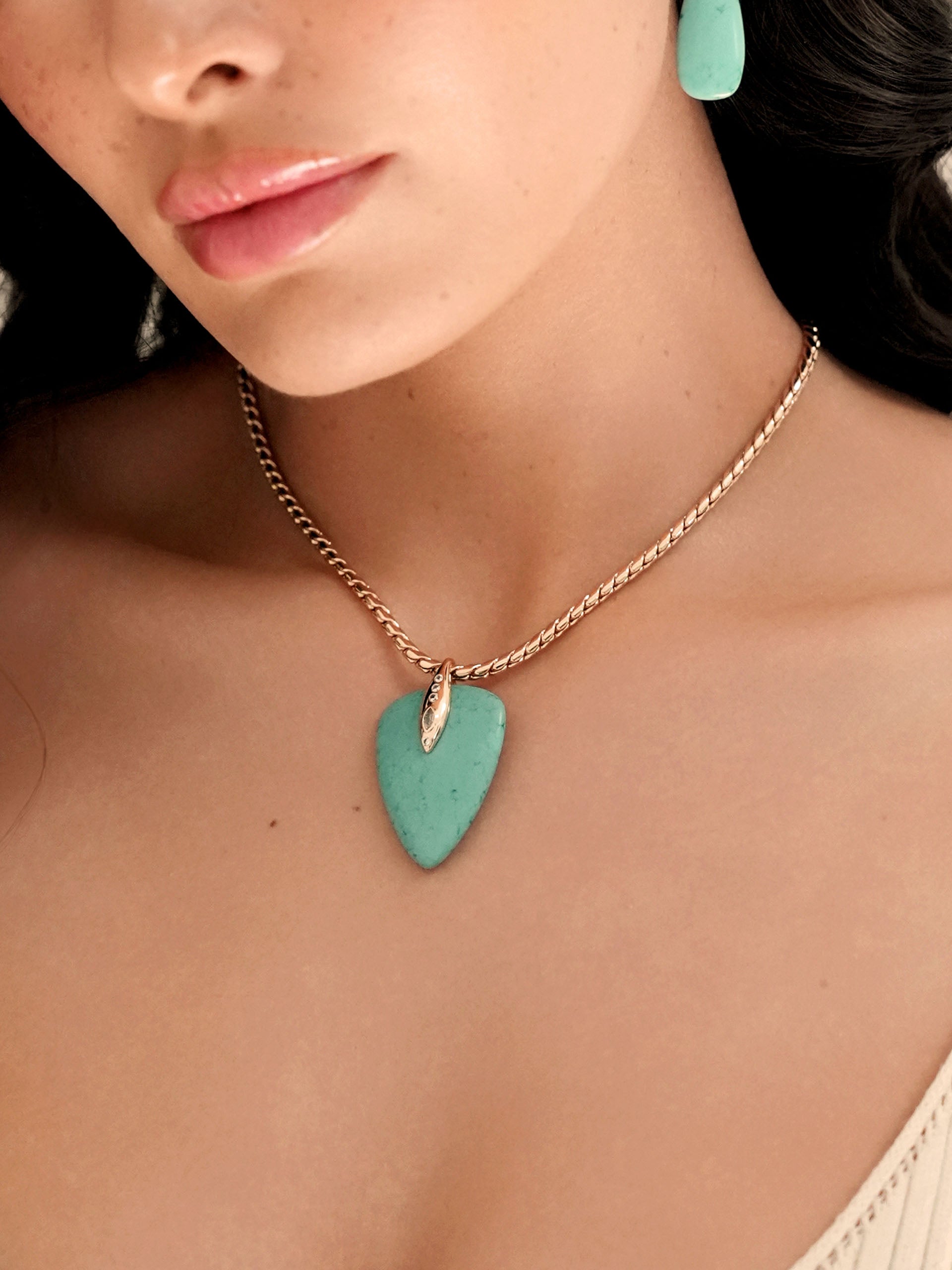 Turquoise Solstice Pendant Choker