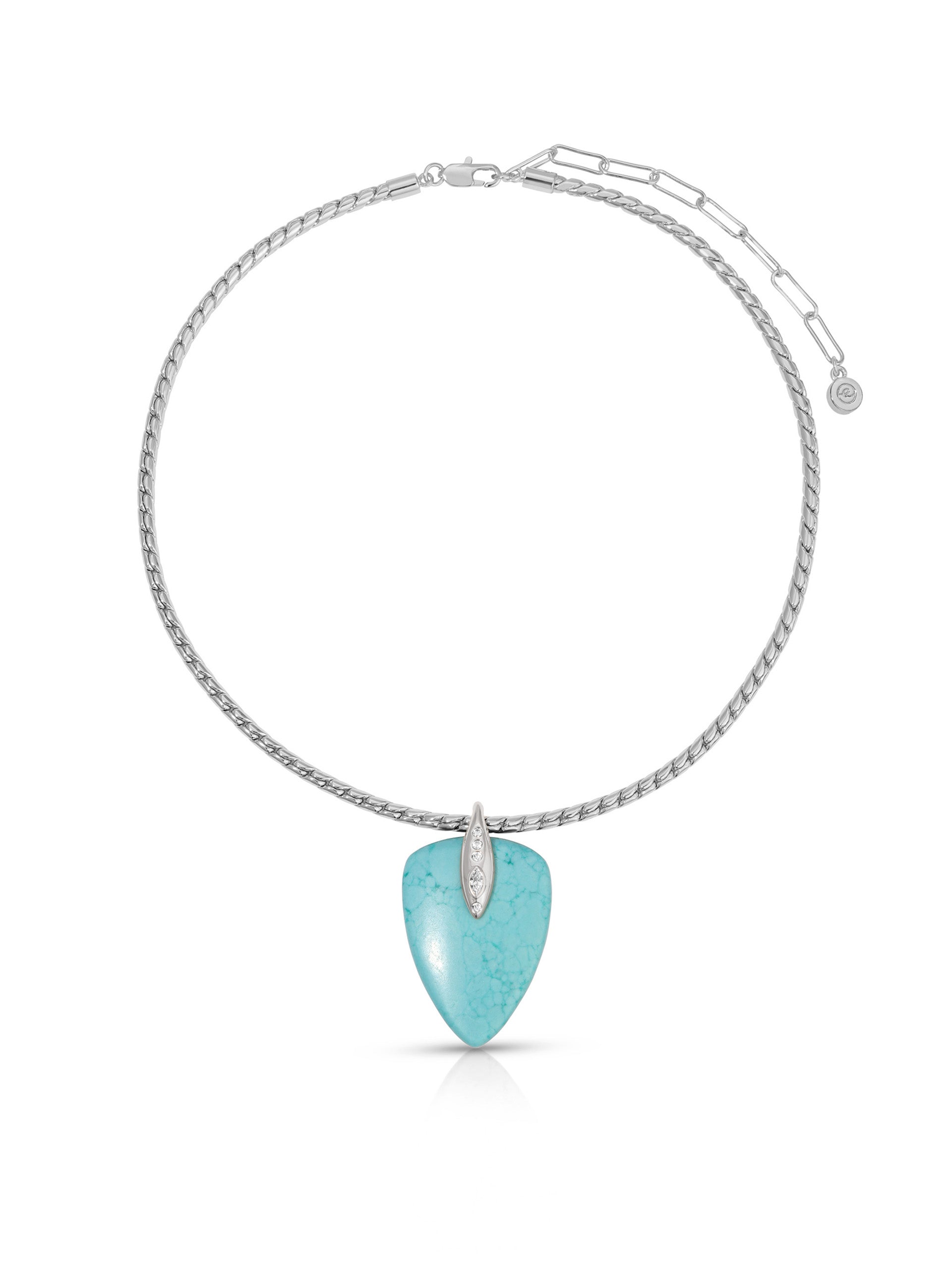 Turquoise Solstice Pendant Choker-6