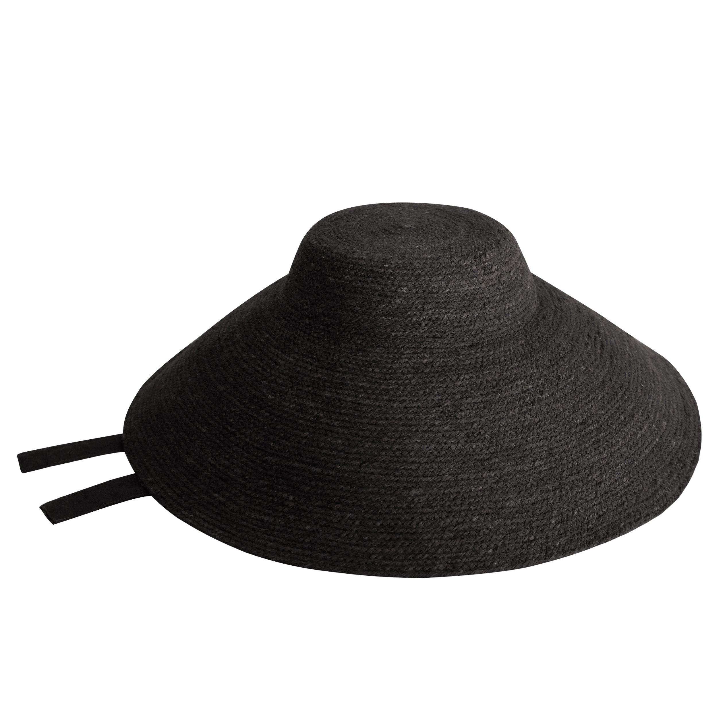 Reign Jute Straw Hat In Black-6