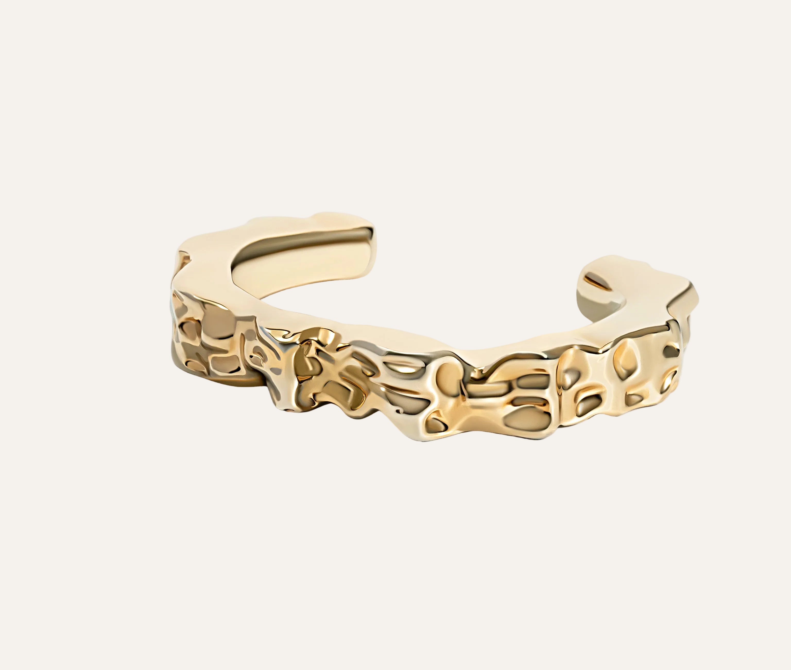Nathalia Sculpted Hammered Bracelet Cuff