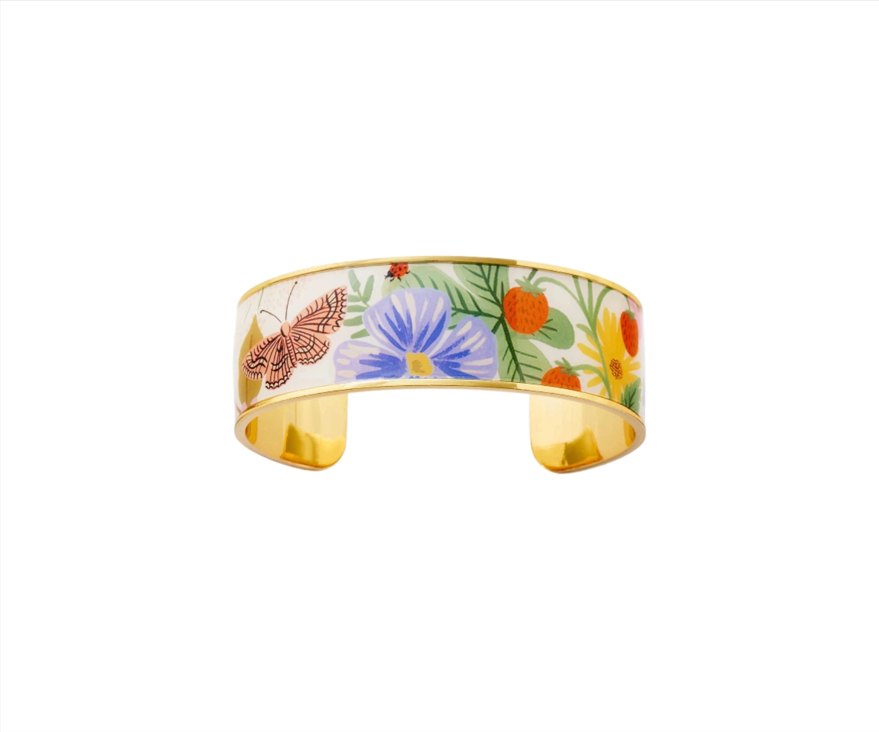 Strawberry Fields Enamel Cuff