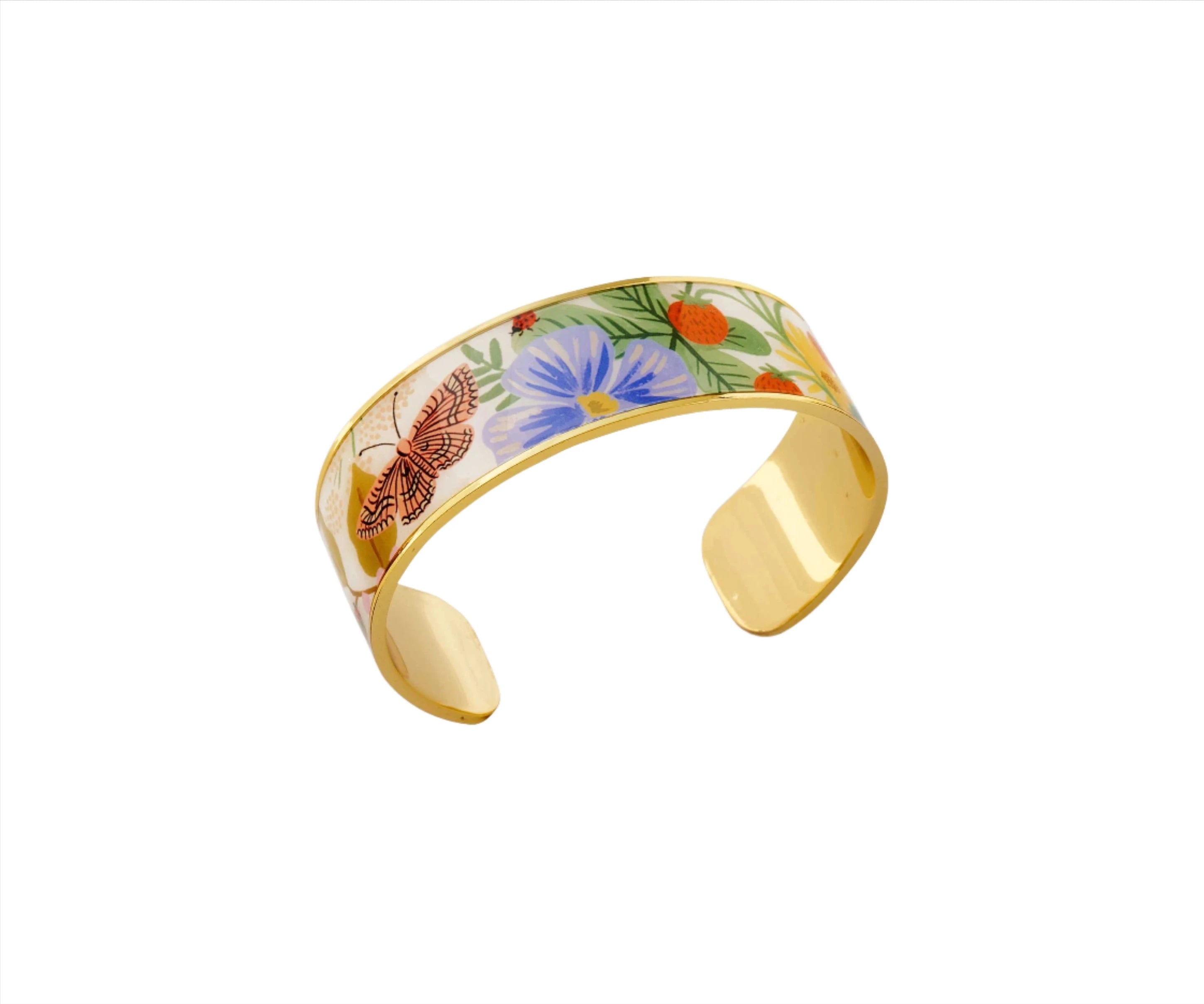 Strawberry Fields Enamel Cuff